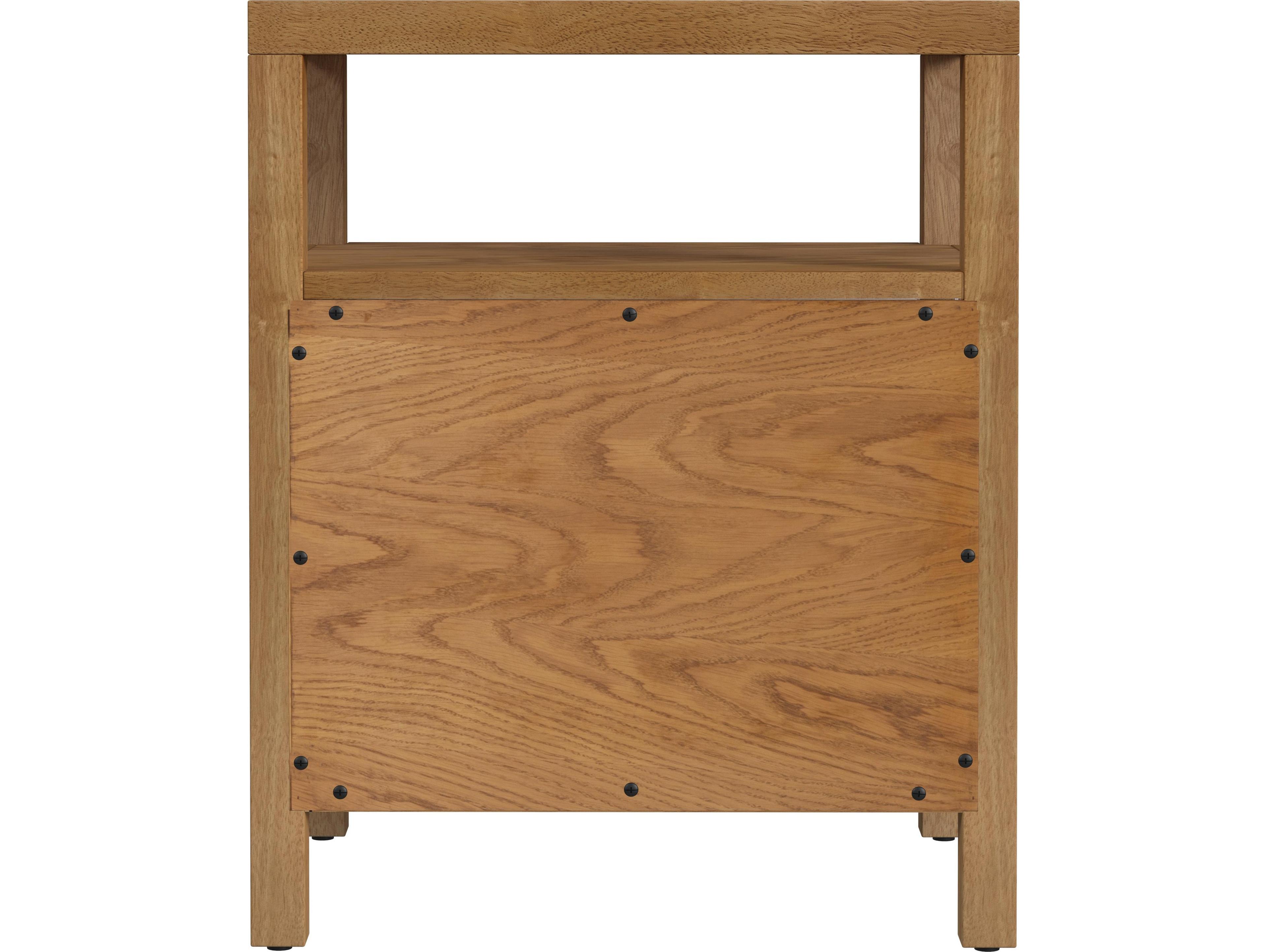 Butler Nora 2-Drawers Oak Wood Nightstand