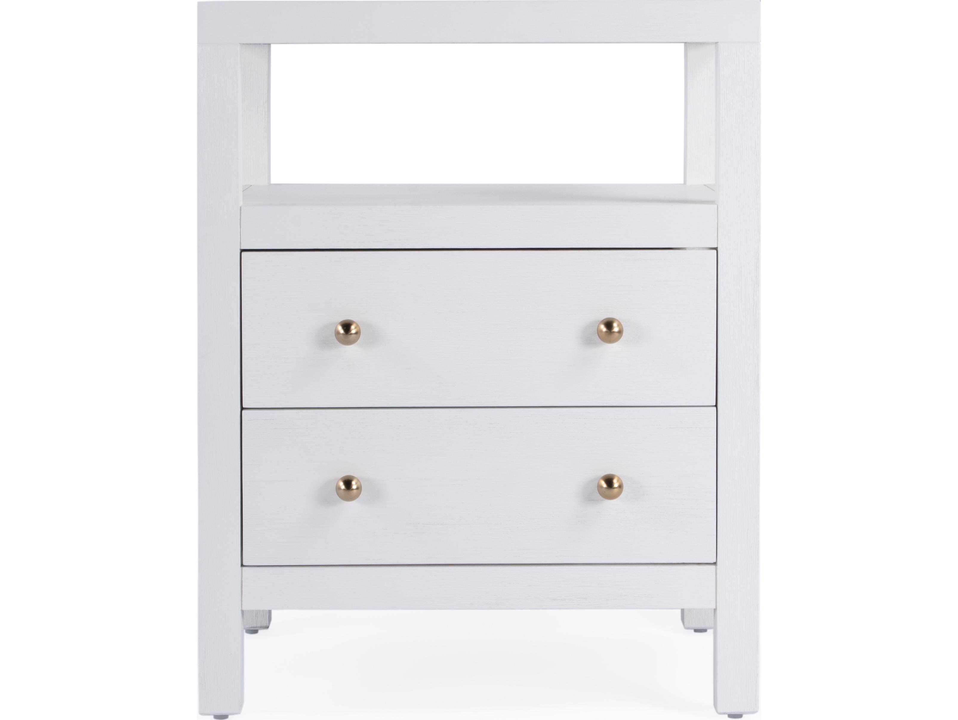 Butler Nora 2-Drawers Acacia Wood Nightstand