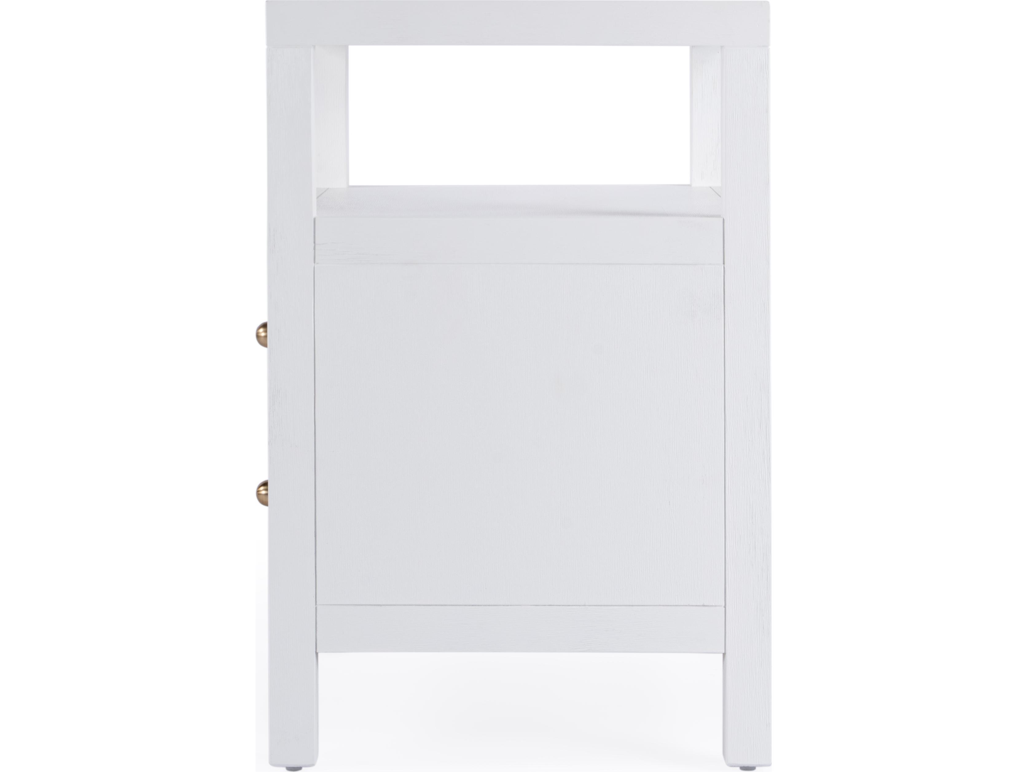 Butler Nora 2-Drawers Acacia Wood Nightstand