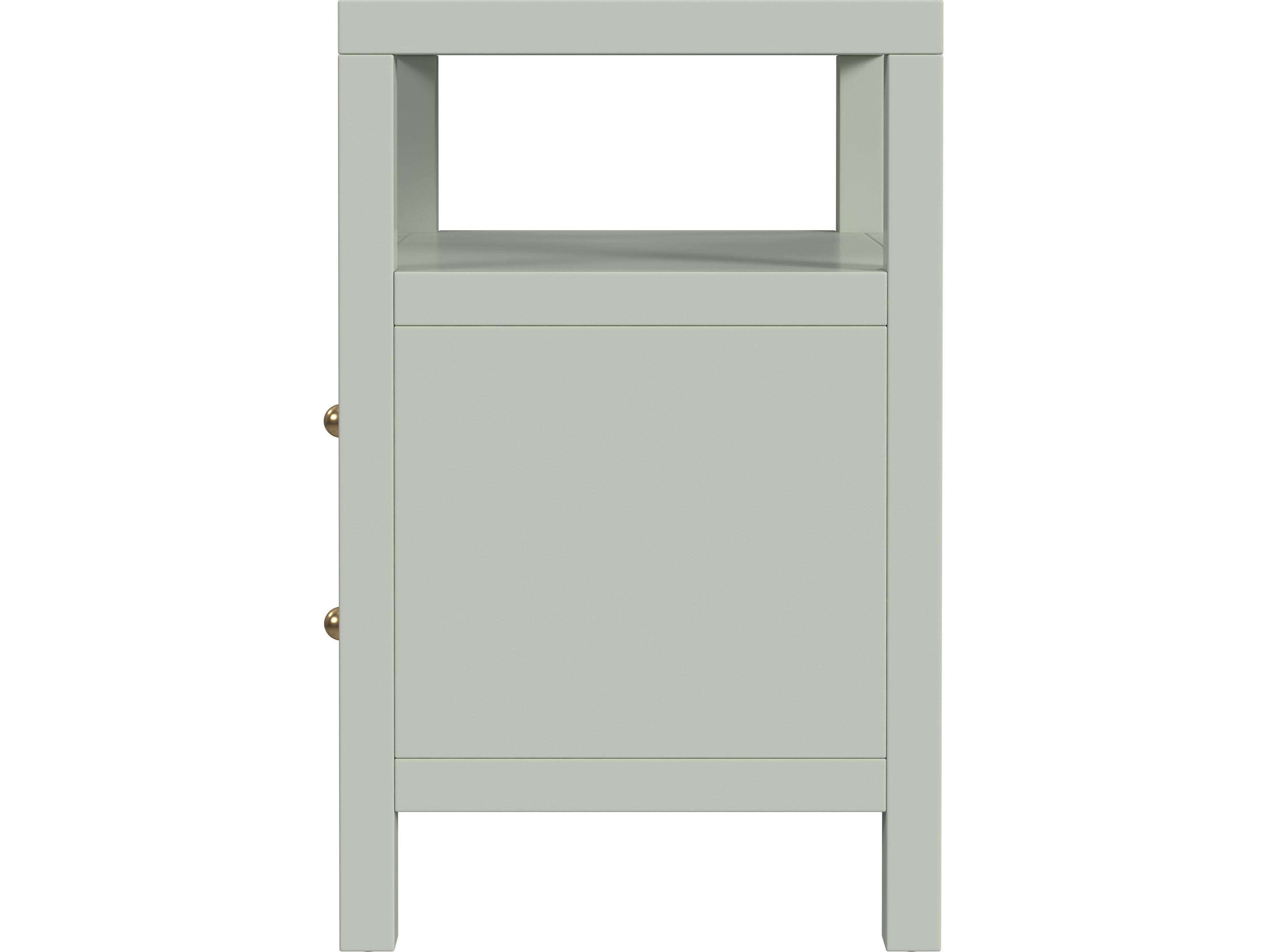 Butler Nora 2-Drawers Acacia Wood Nightstand