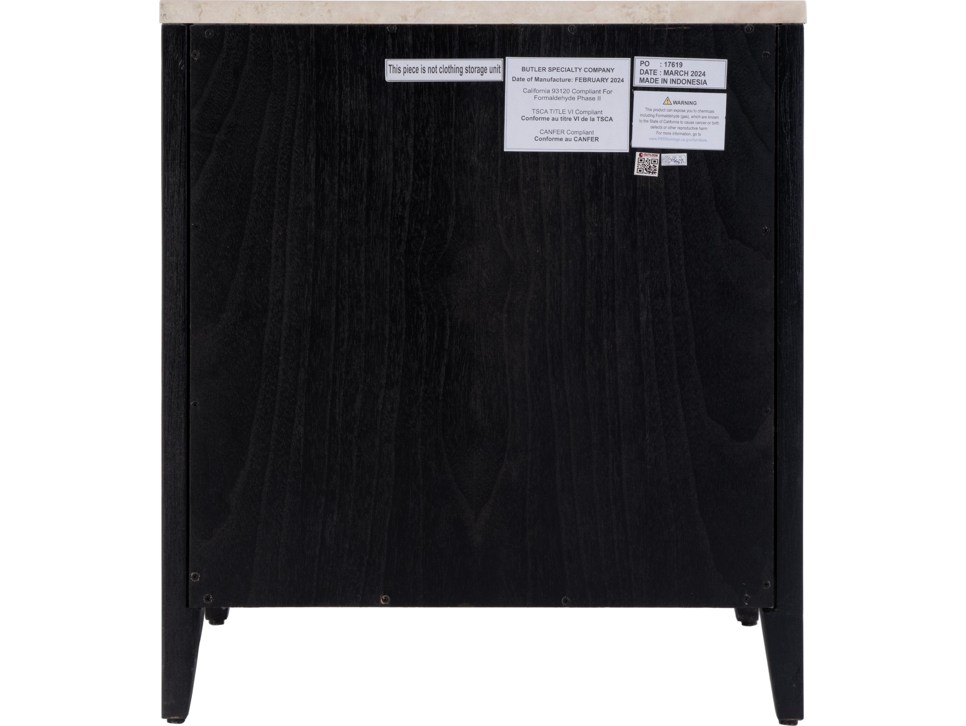 Butler Mayfair 2-Drawers Mindi Wood Nightstand