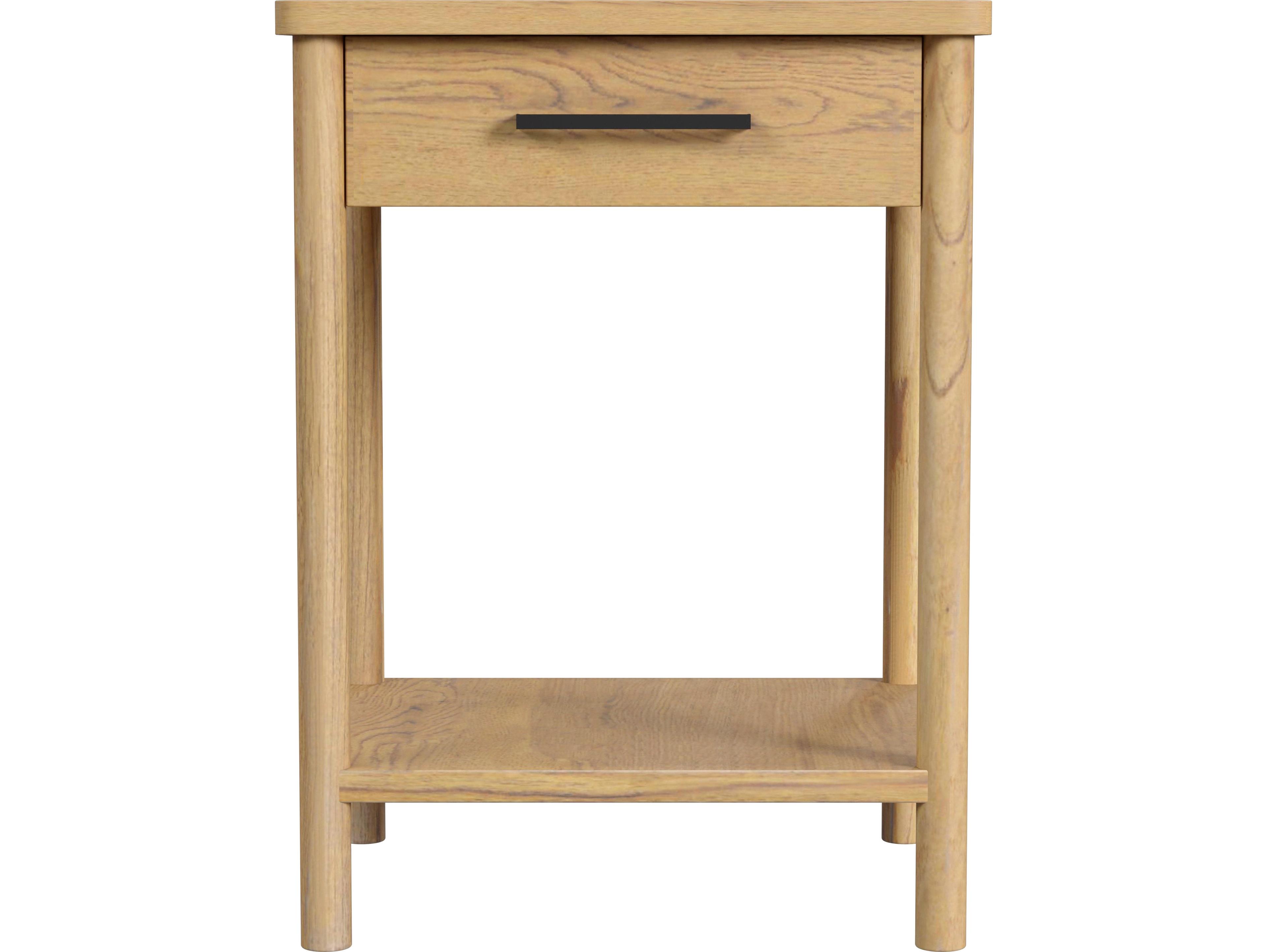 Butler Lennon 1-Drawer Mahogany Wood Nightstand