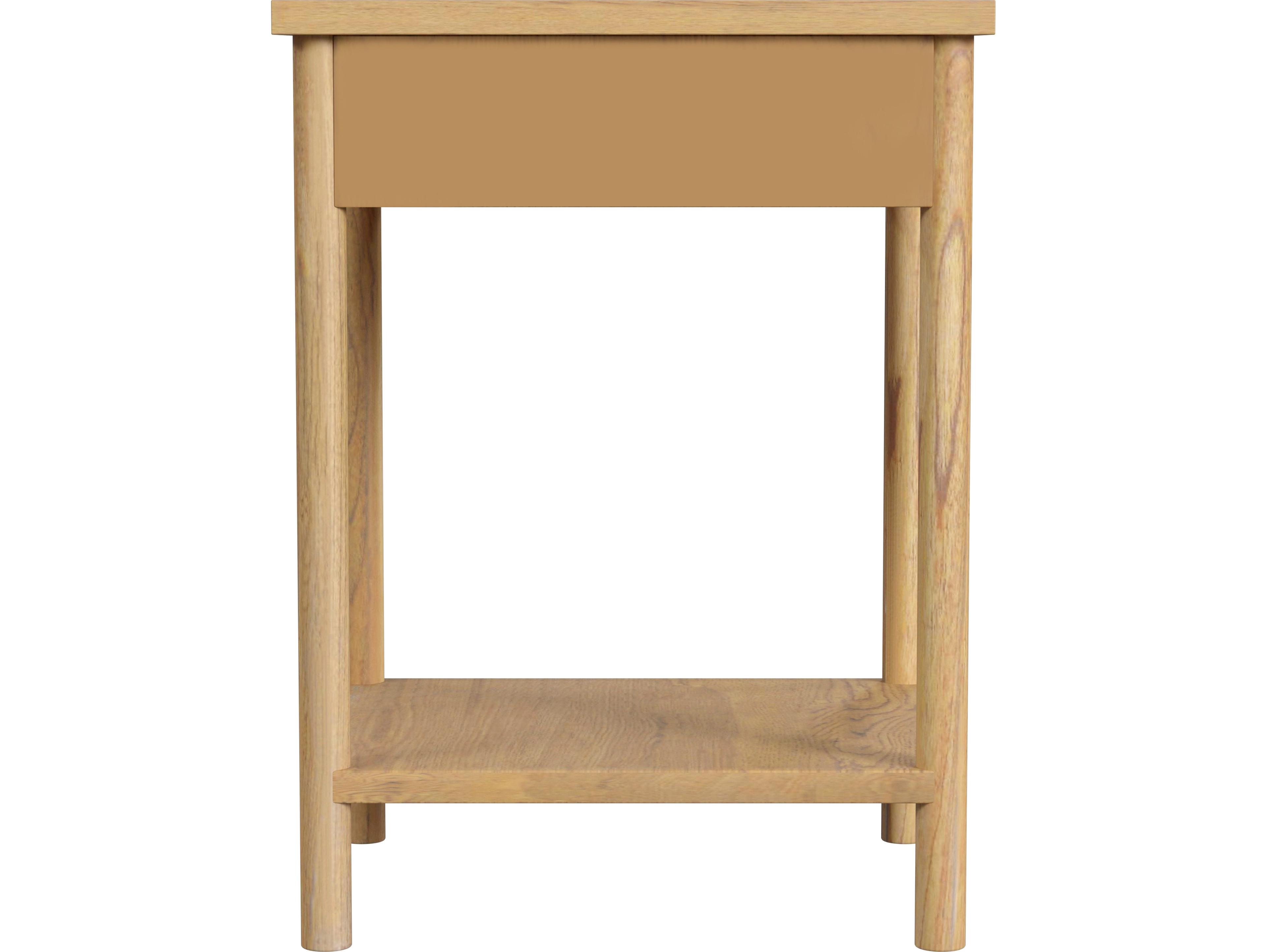 Butler Lennon 1-Drawer Mahogany Wood Nightstand