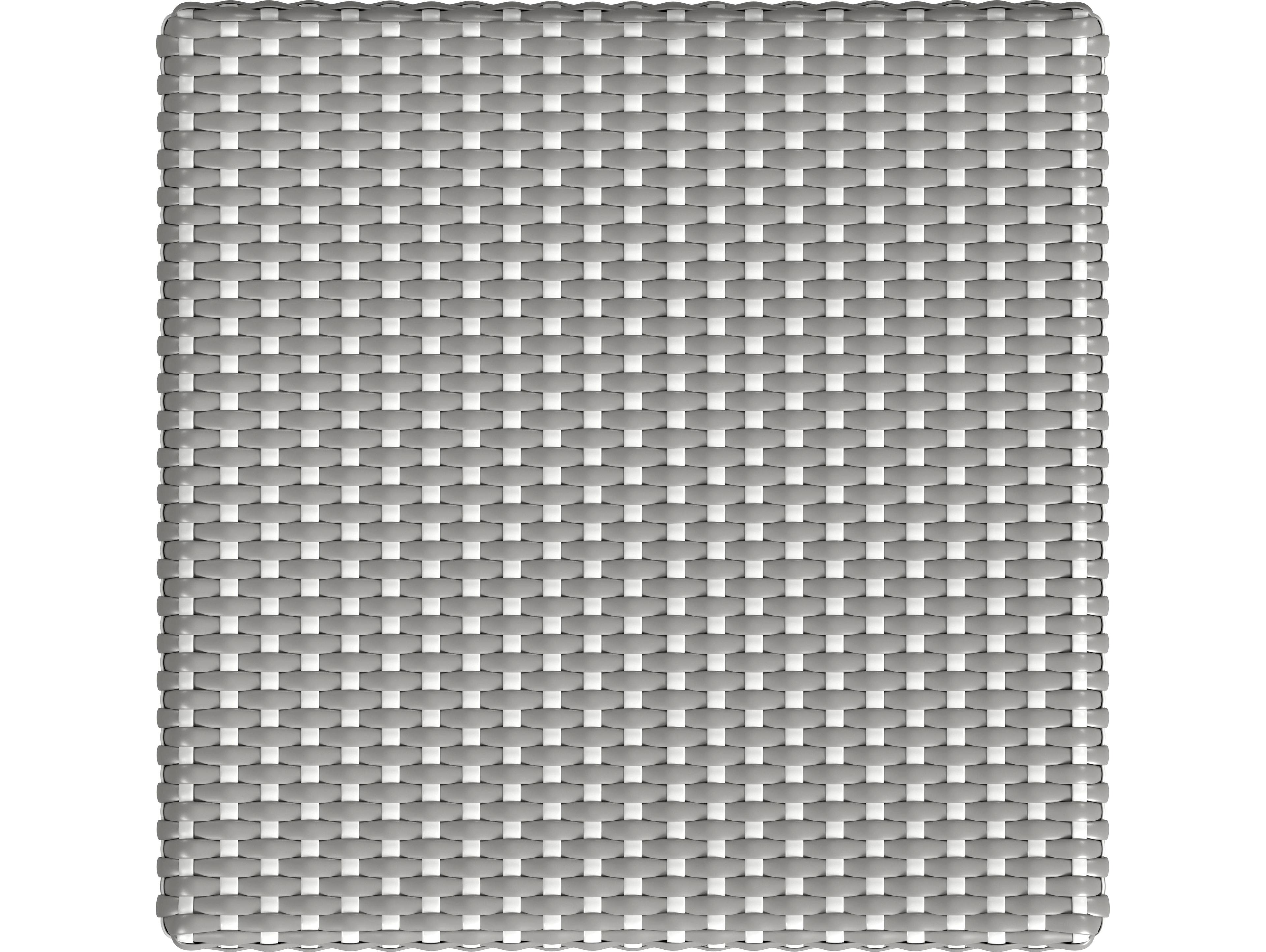 Butler Riviera Gray white Dot Natural Rattan Frame Counter Stool