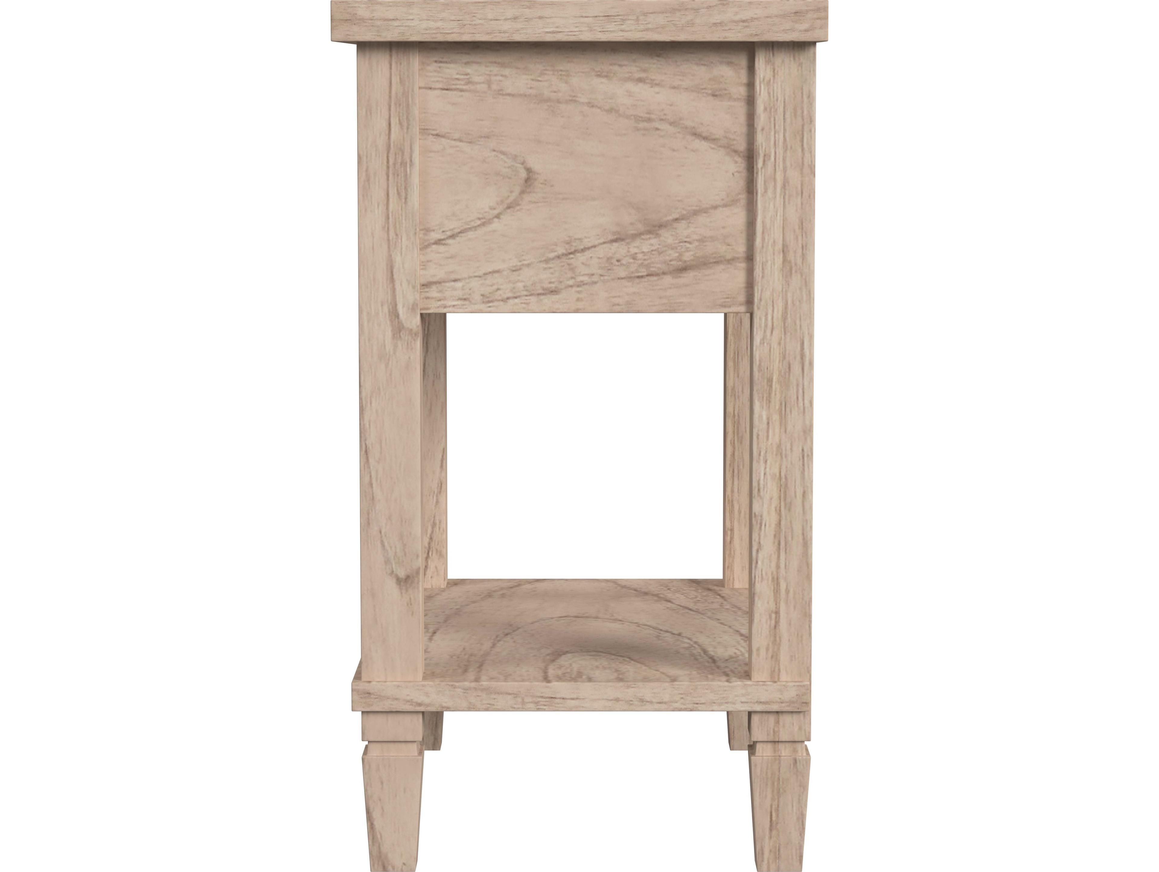 Butler Flagstaff 1-Drawer Natural Mindi Wood Nightstand