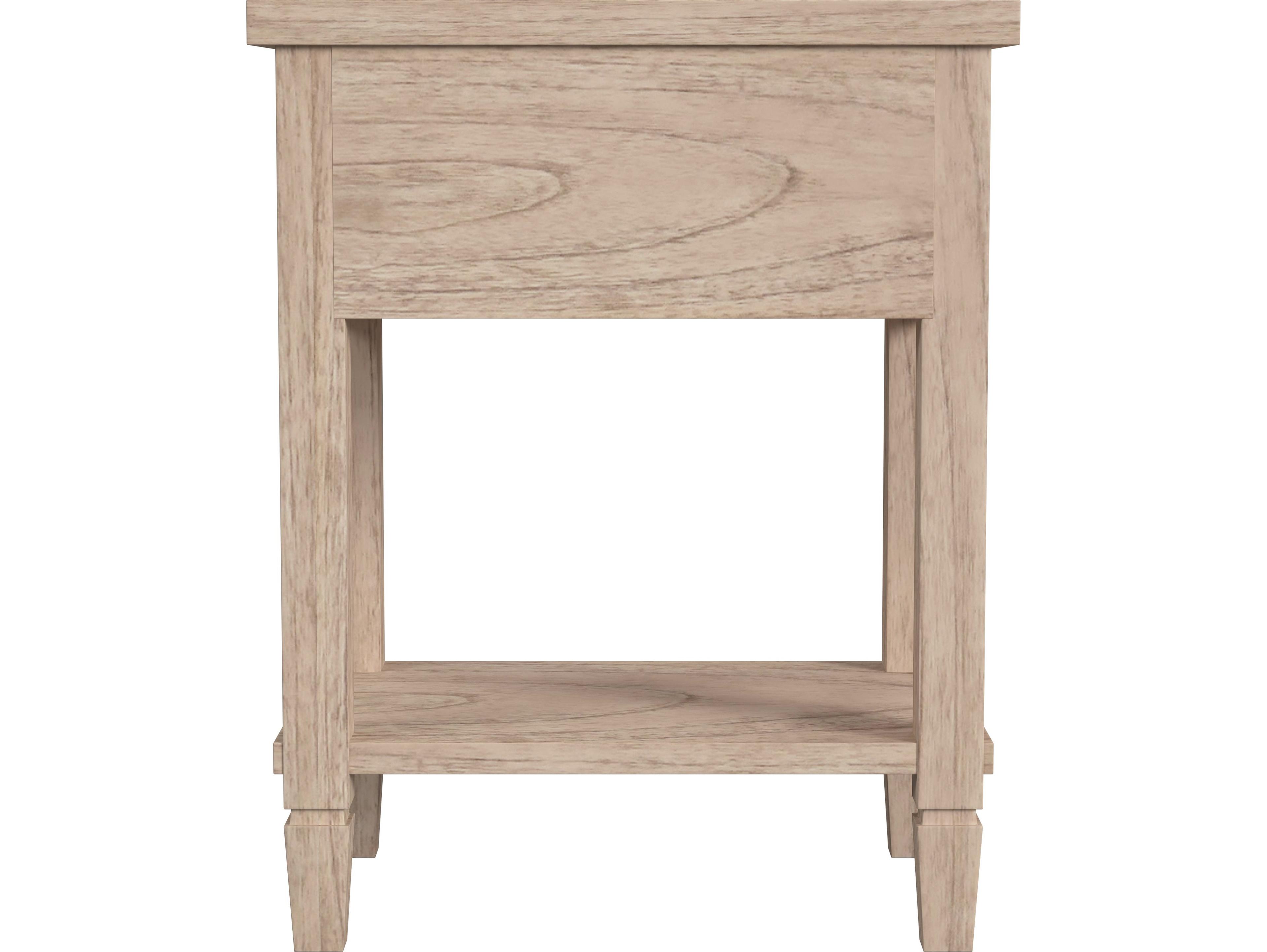 Butler Flagstaff 1-Drawer Natural Mindi Wood Nightstand
