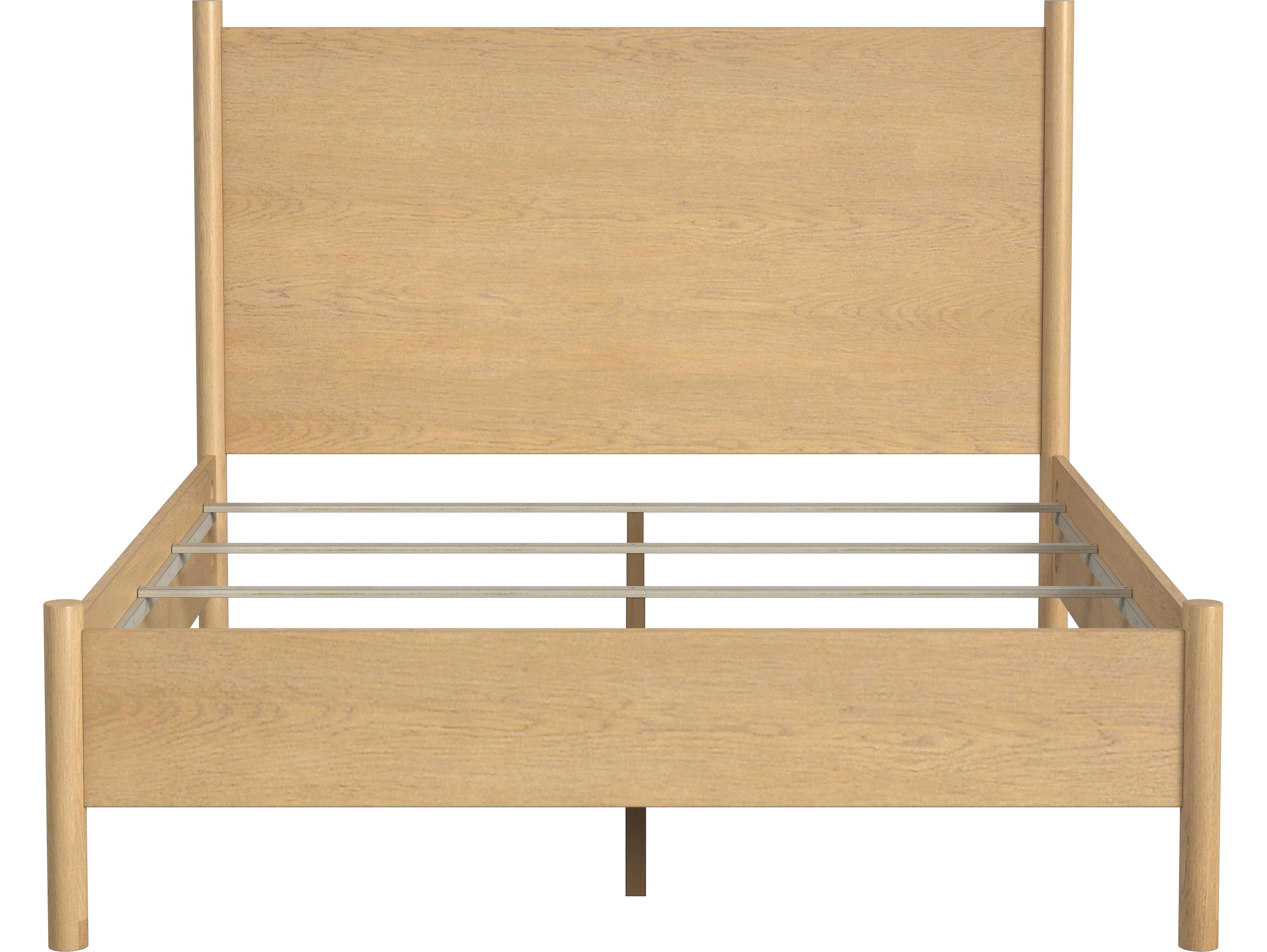 Butler Lennon Light Natural Wood Mahogany Queen Platform Bed