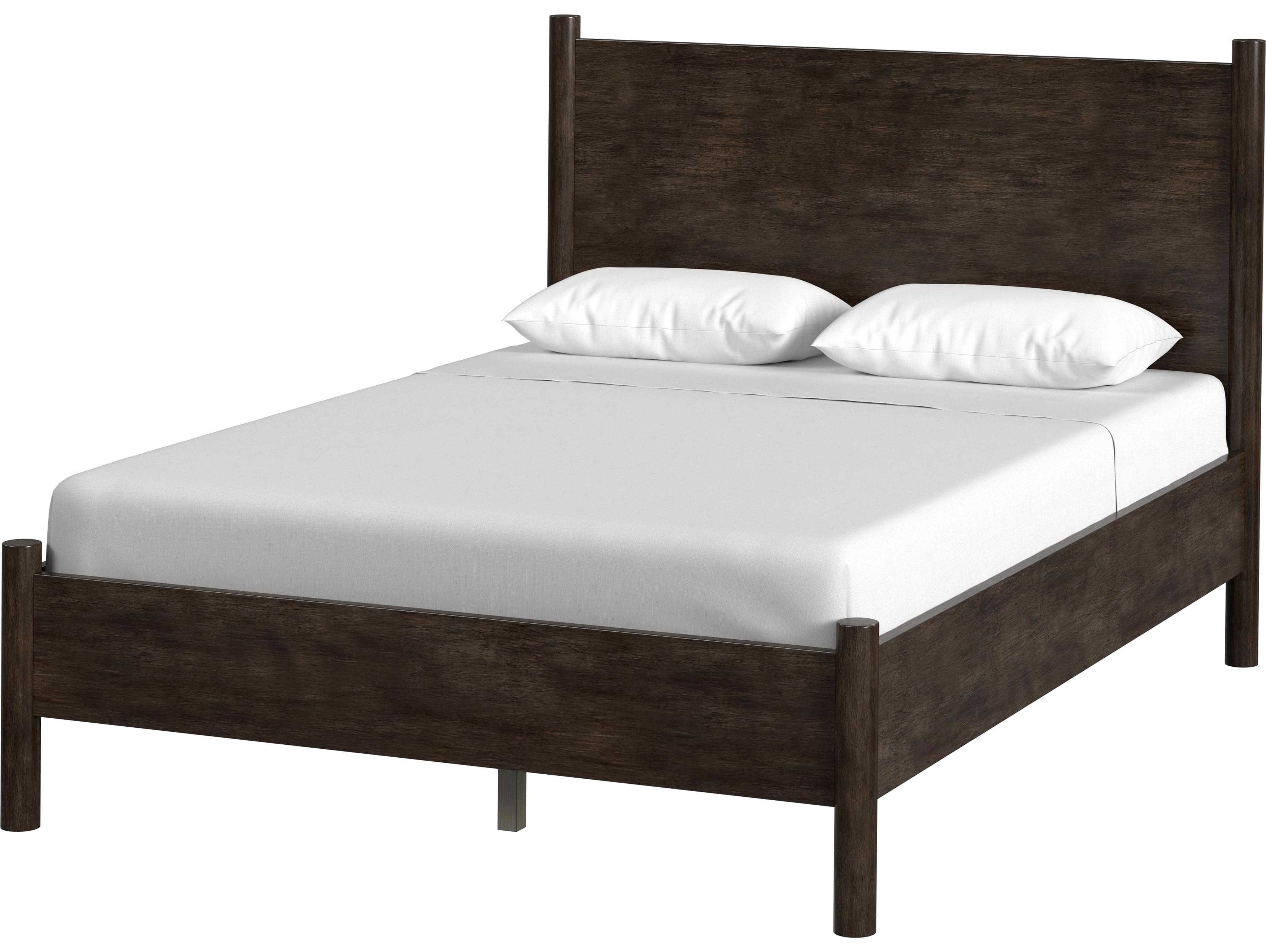 Butler Lennon Soft Brown Mahogany Wood Queen Platform Bed