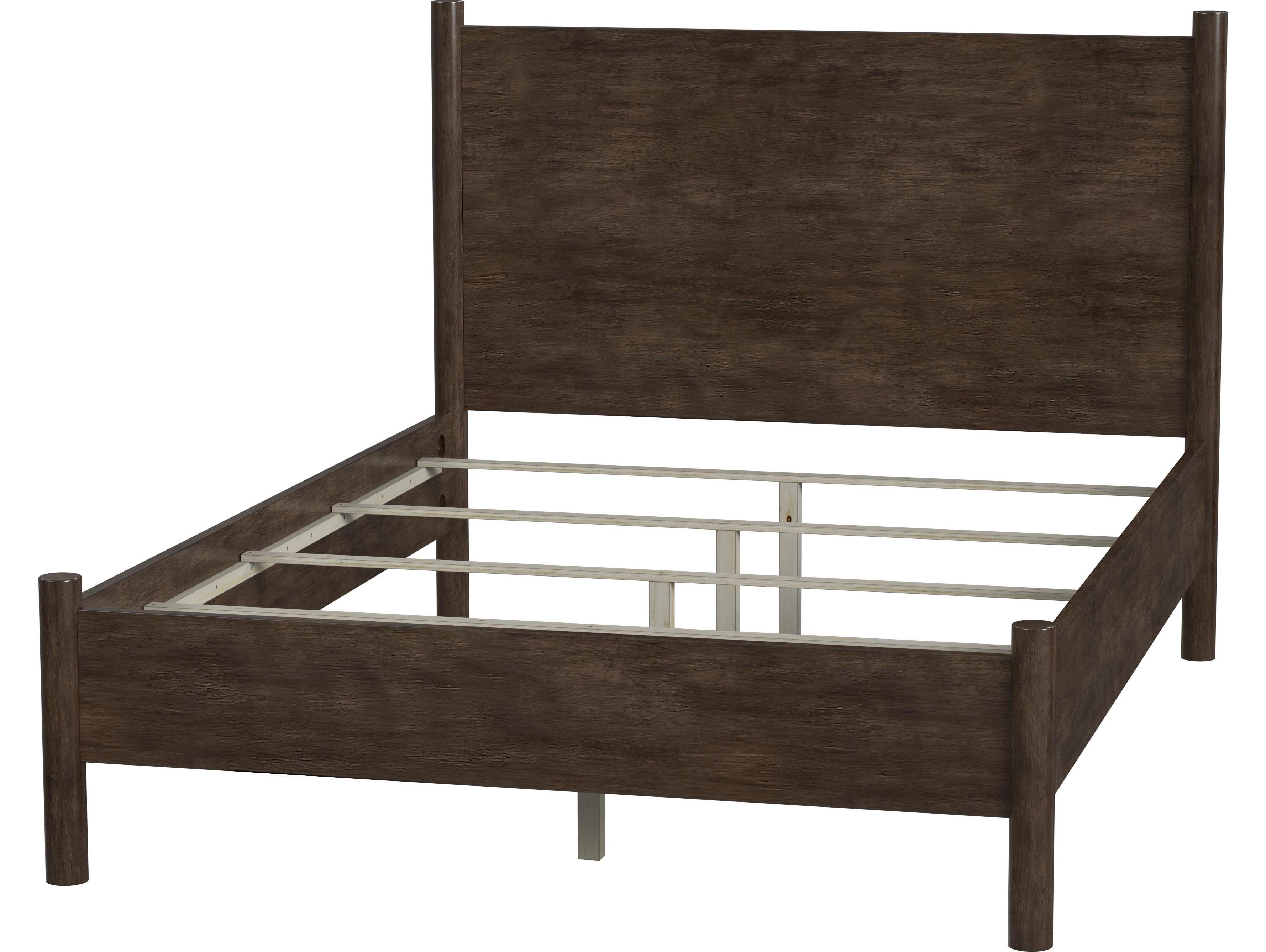 Butler Lennon Soft Brown Mahogany Wood Queen Platform Bed