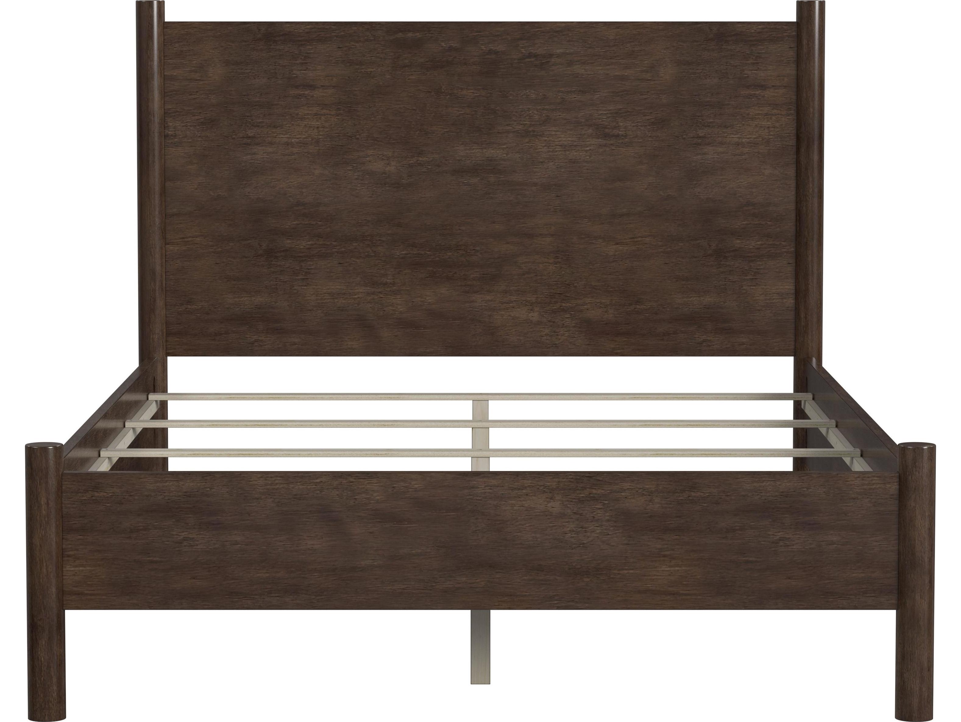 Butler Lennon Soft Brown Mahogany Wood Queen Platform Bed