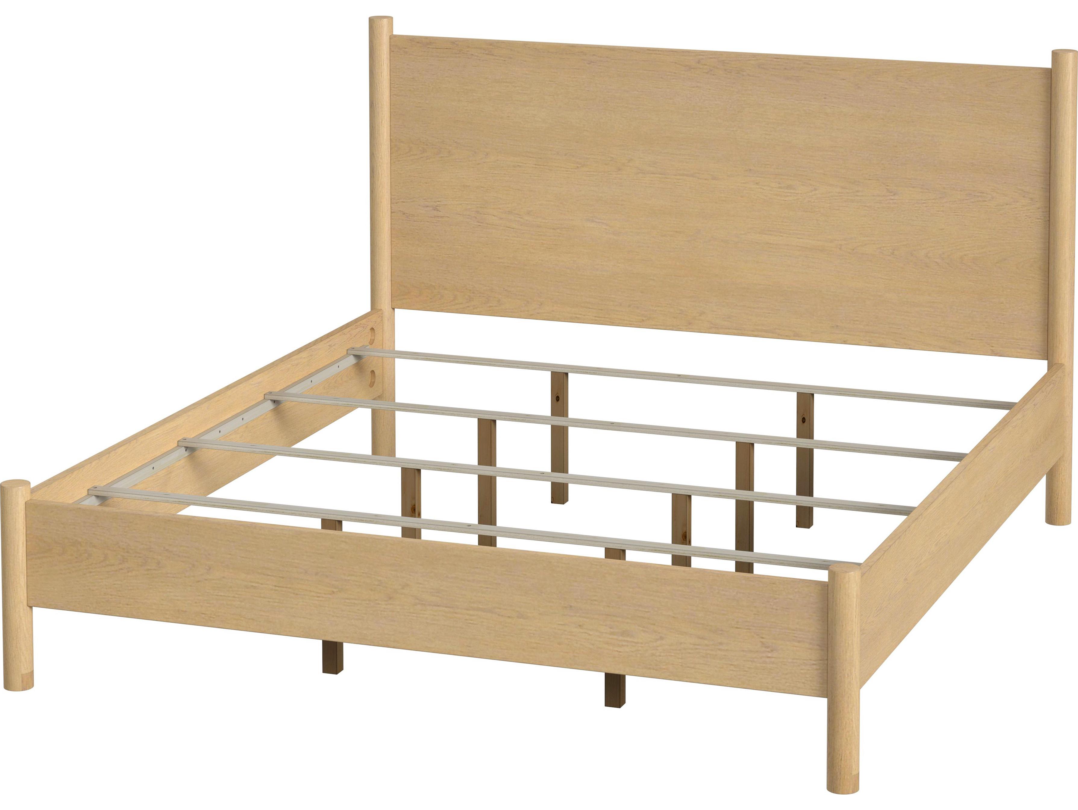 Butler Lennon Light Natural Wood Mahogany King Platform Bed