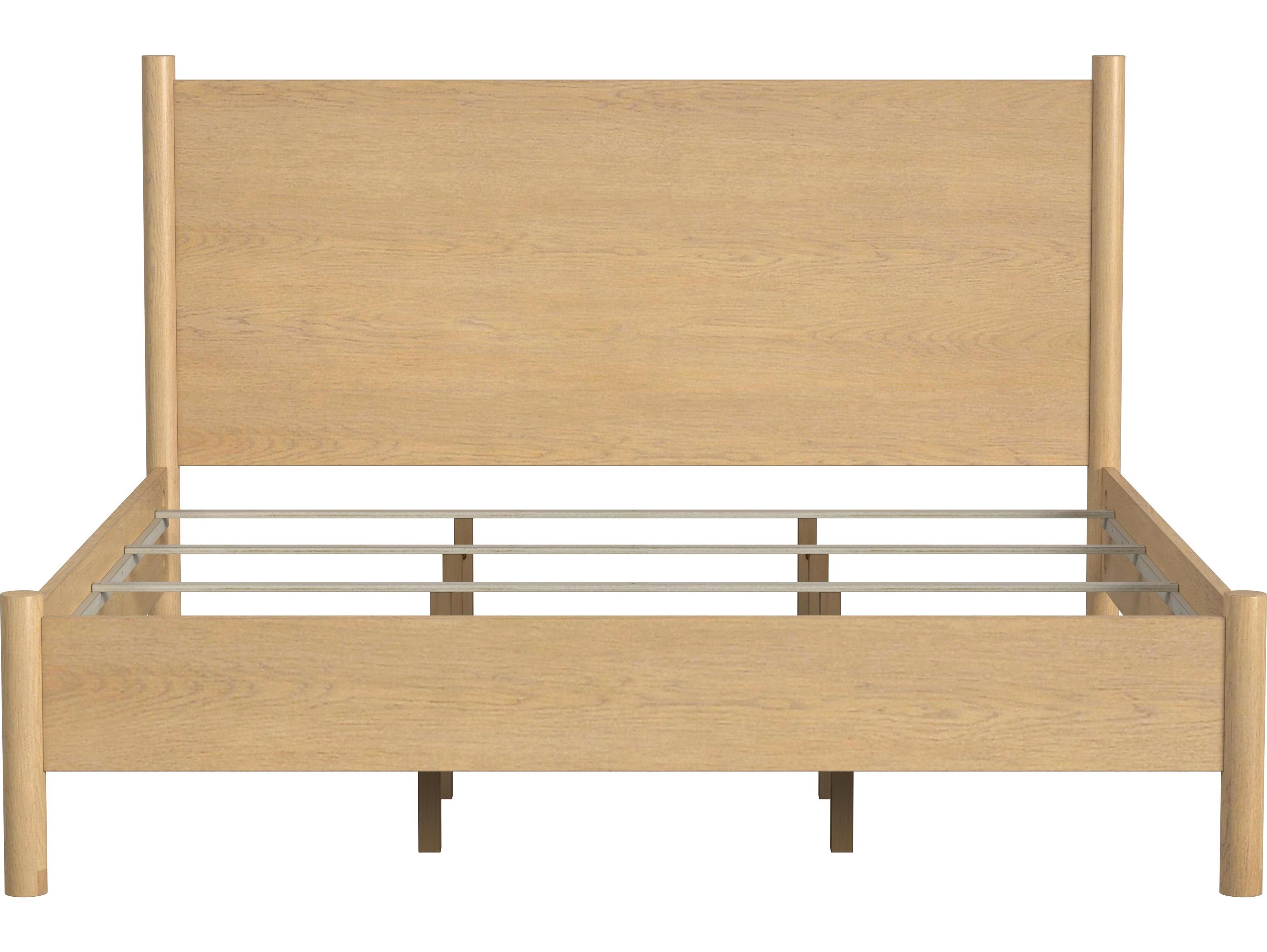 Butler Lennon Light Natural Wood Mahogany King Platform Bed