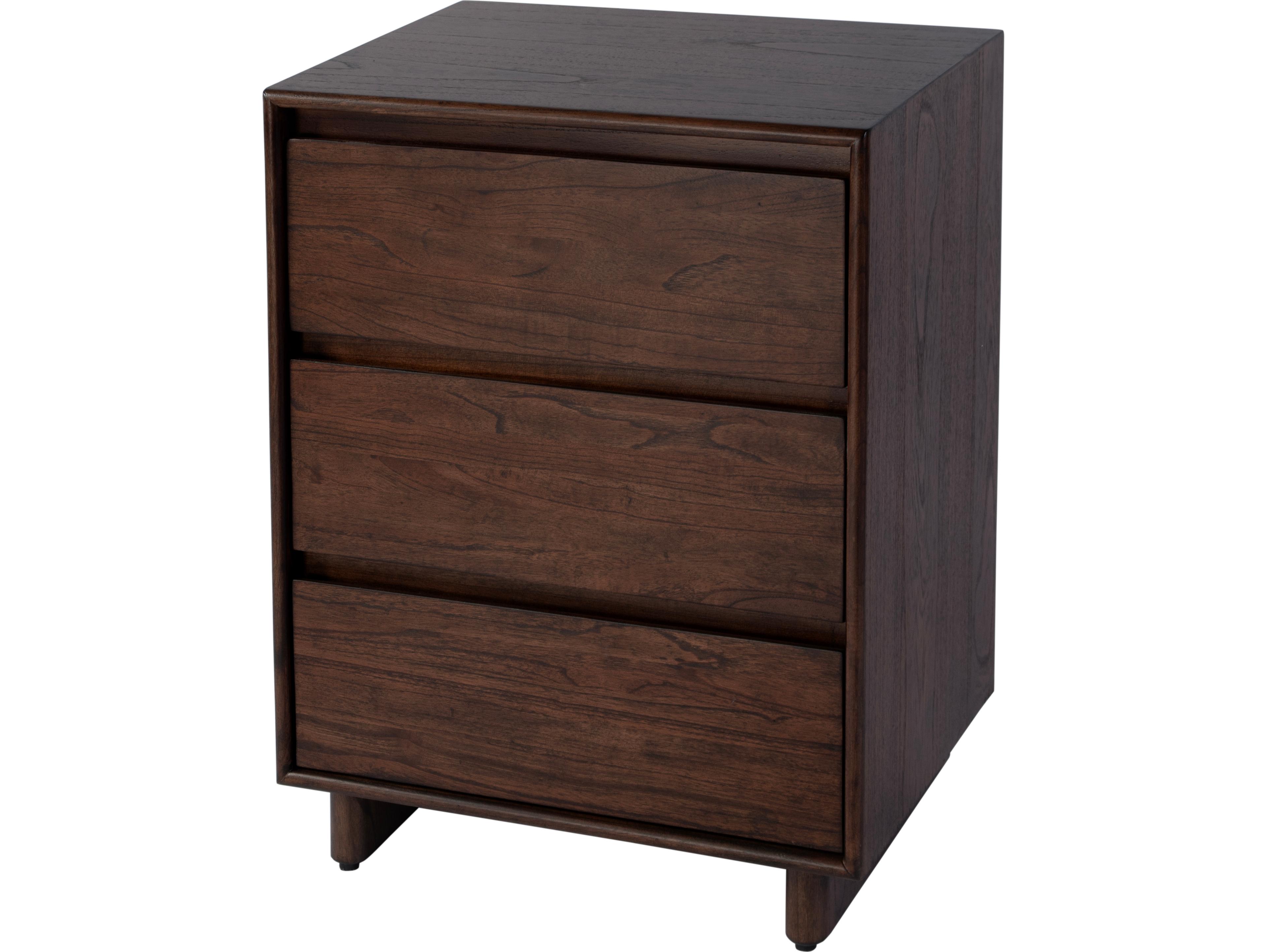 Butler Halmstad 3-Drawers Mindi Wood Nightstand