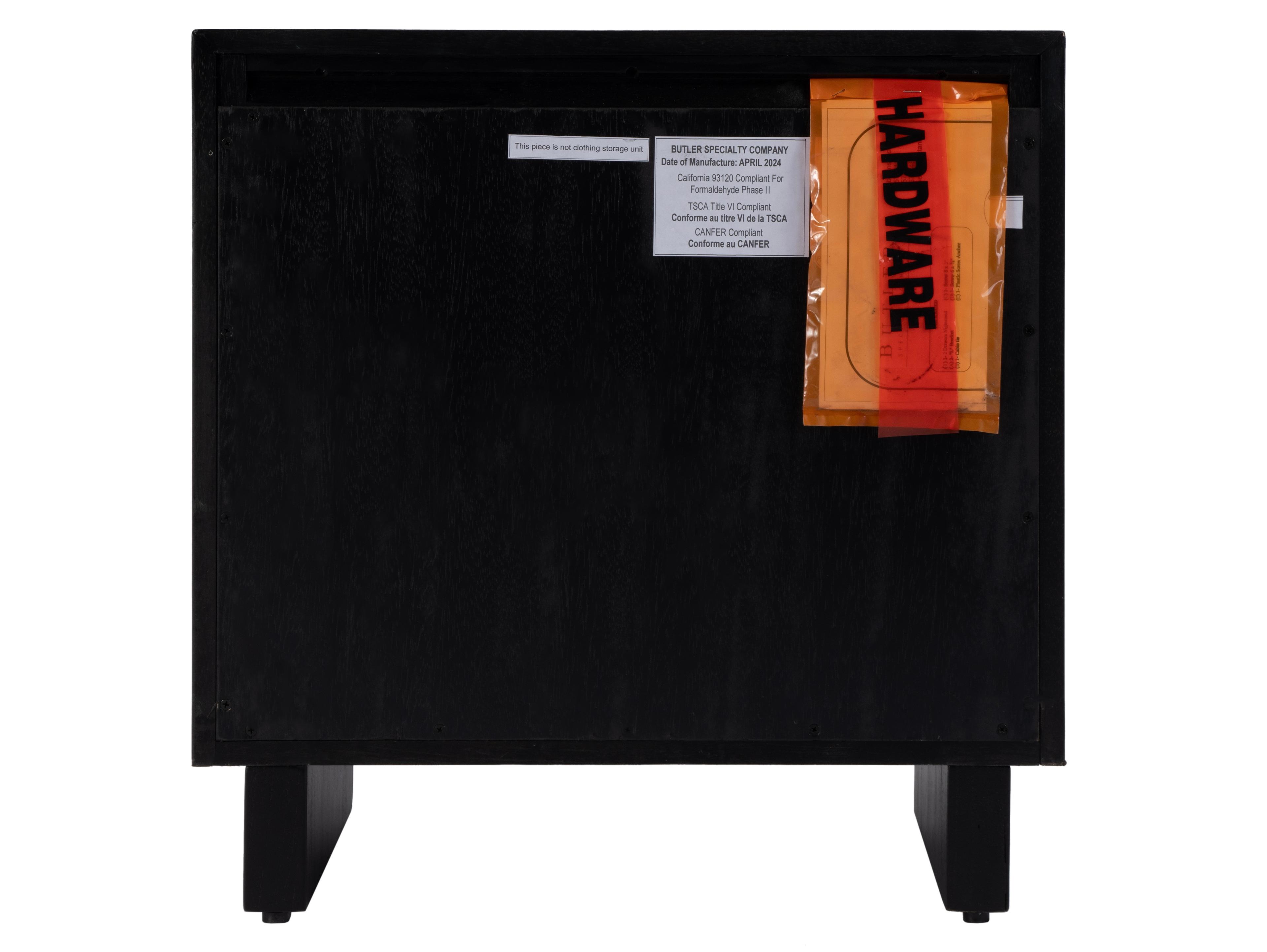 Butler Halmstad 2-Drawers Mindi Wood Nightstand