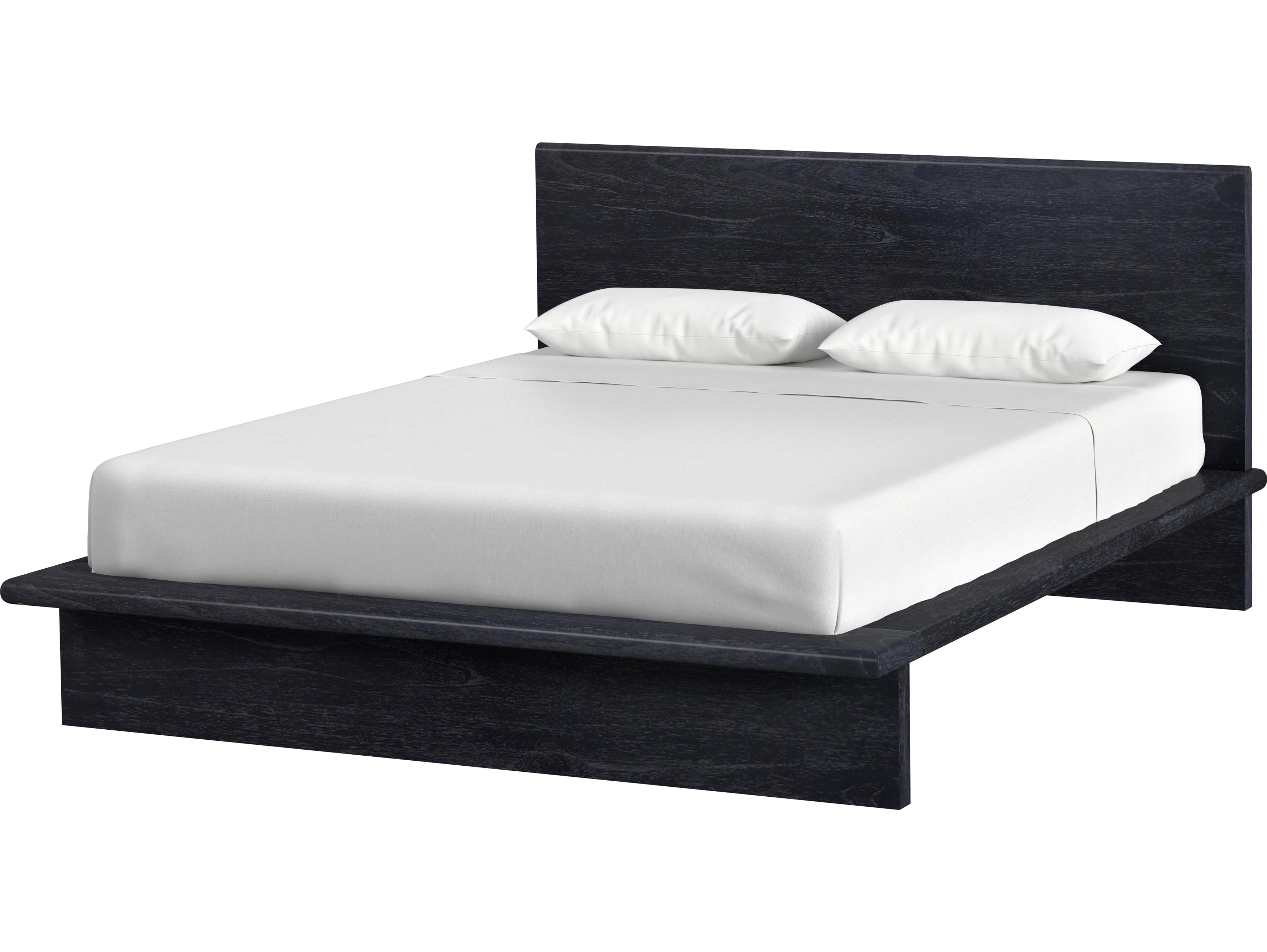Butler Halmstad Washed Black Mindi Wood Queen Platform Bed