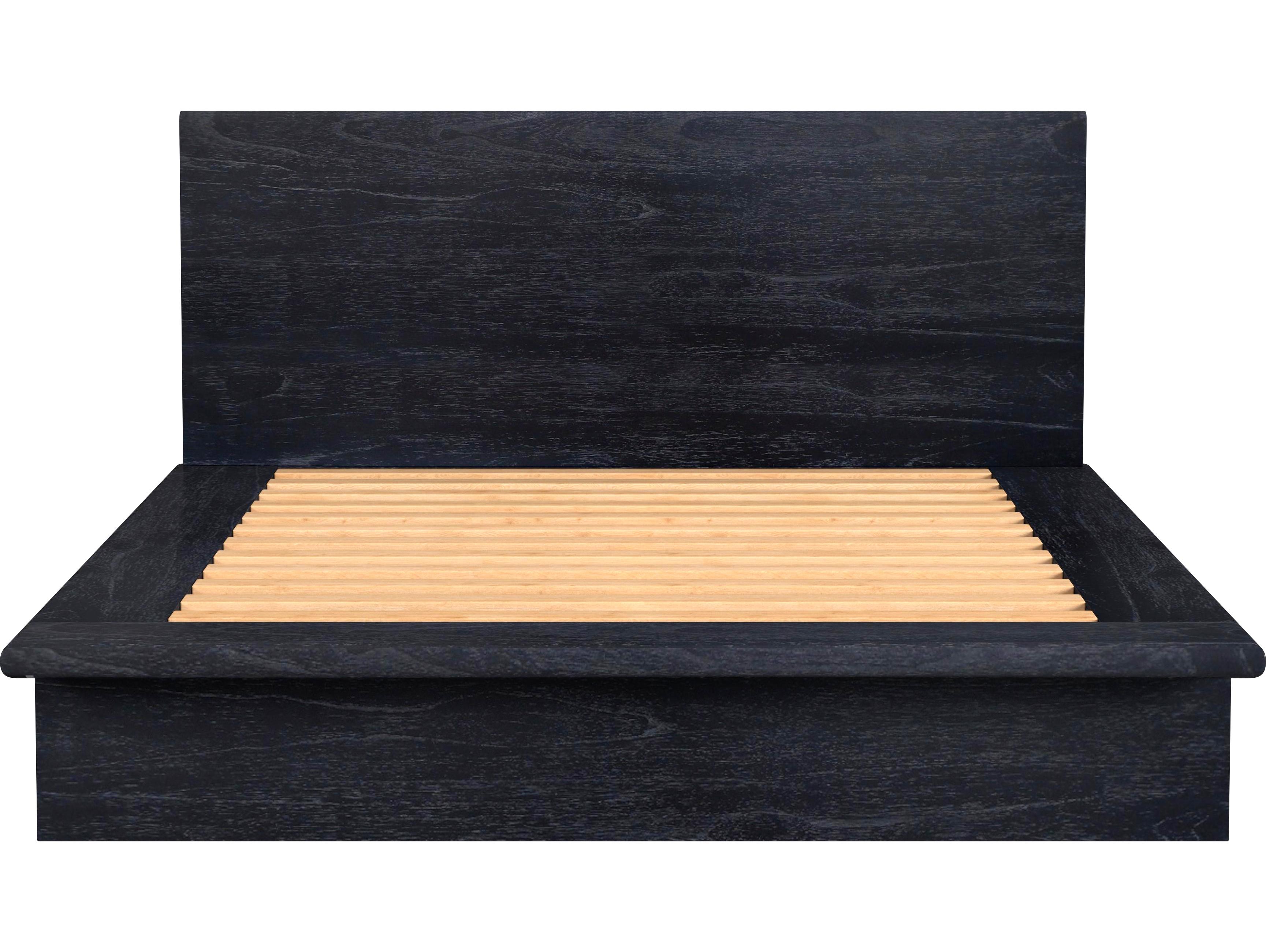 Butler Halmstad Washed Black Mindi Wood Queen Platform Bed