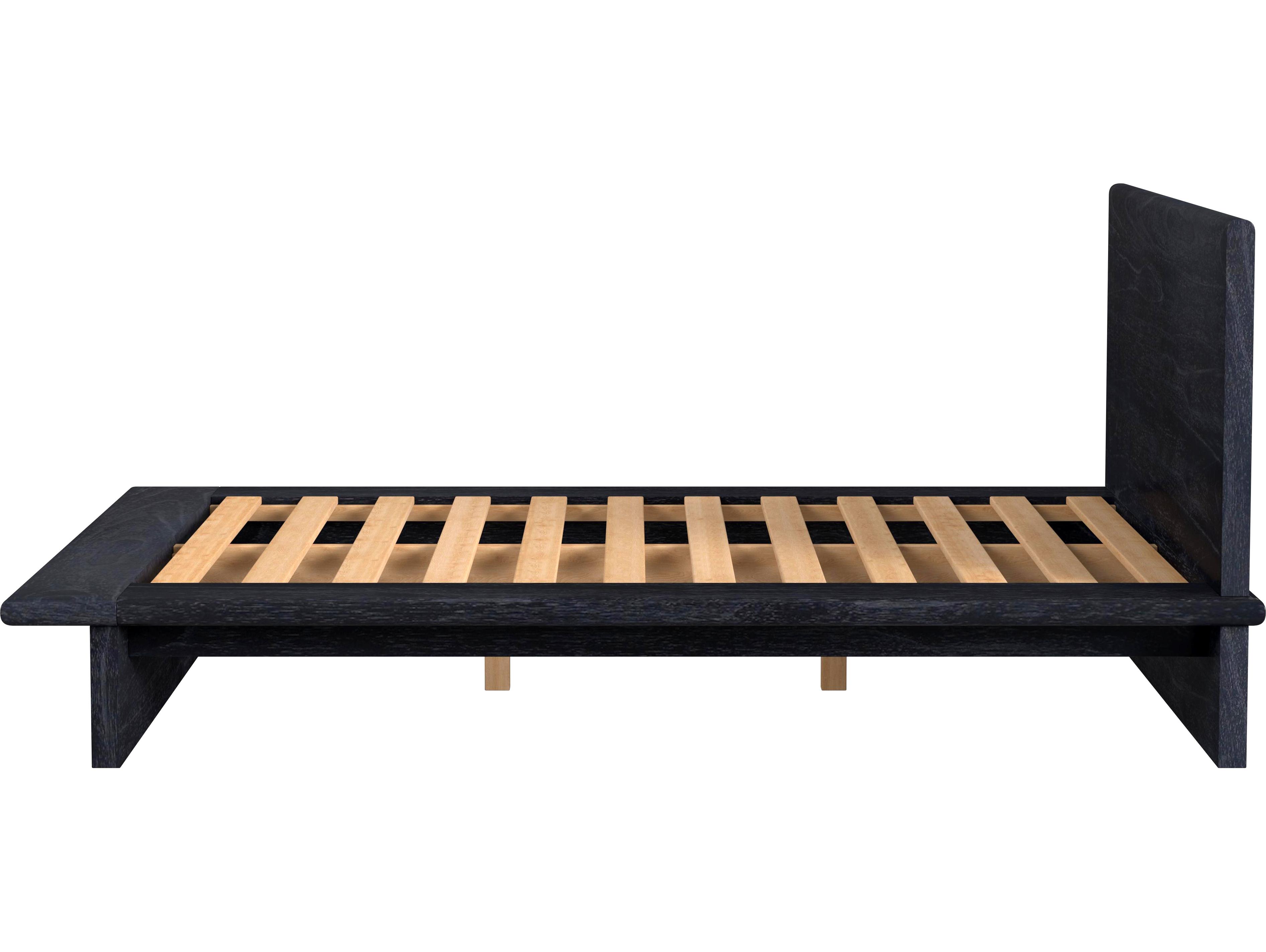 Butler Halmstad Washed Black Mindi Wood Queen Platform Bed