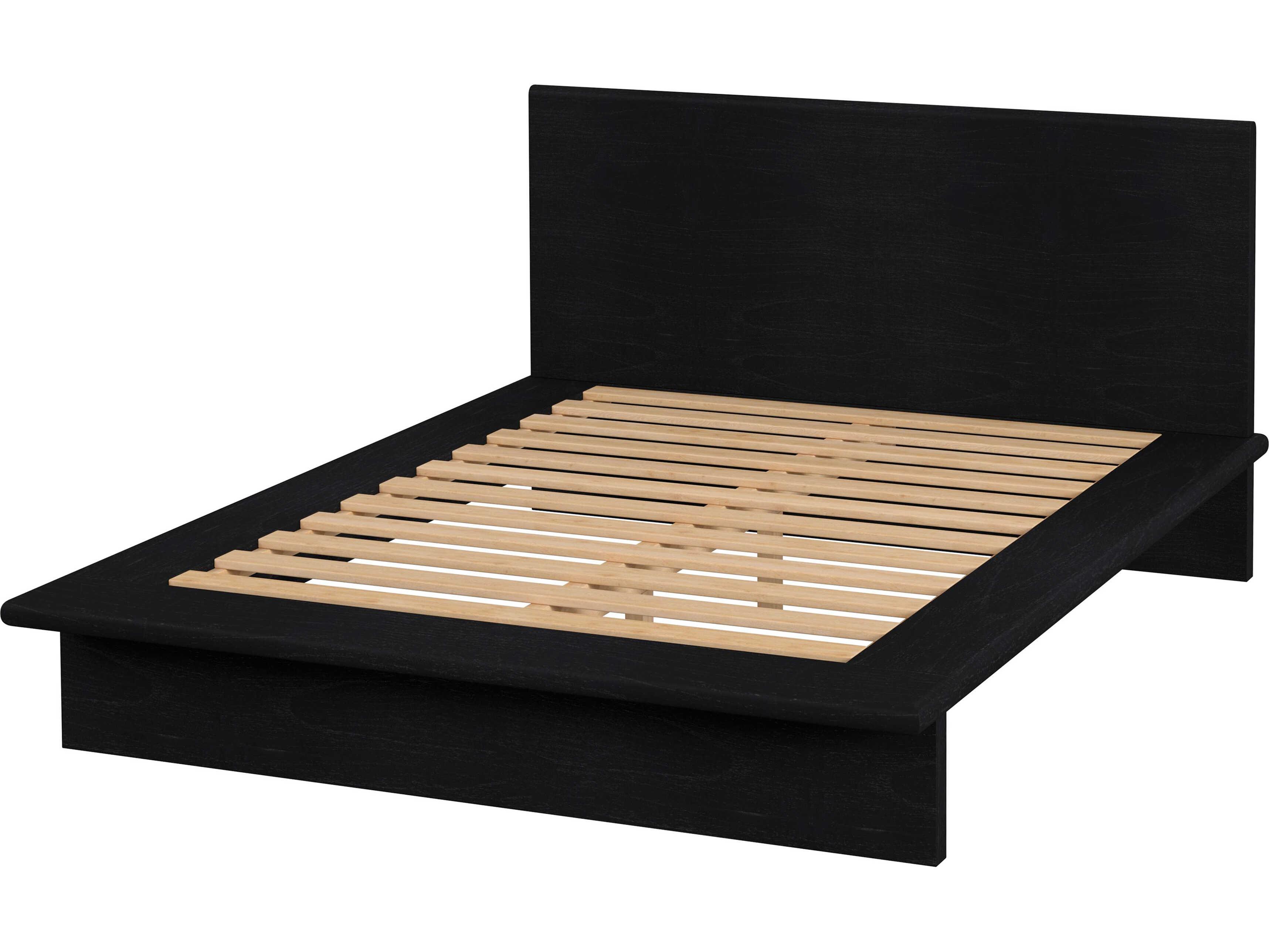 Butler Halmstad Black Solid Wood Queen Platform Bed