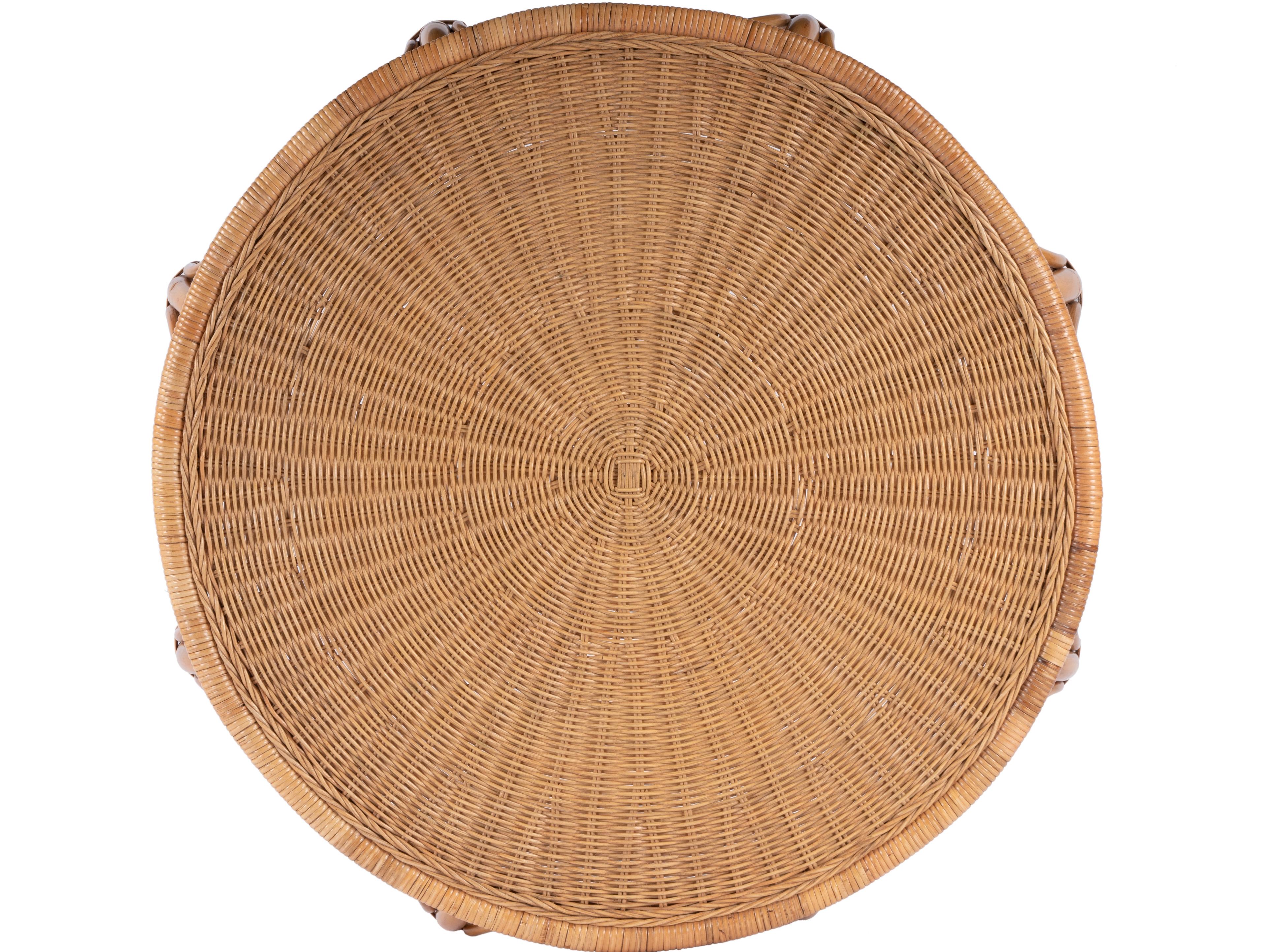 Butler Savannah Round Natural Rattan Coffee Table
