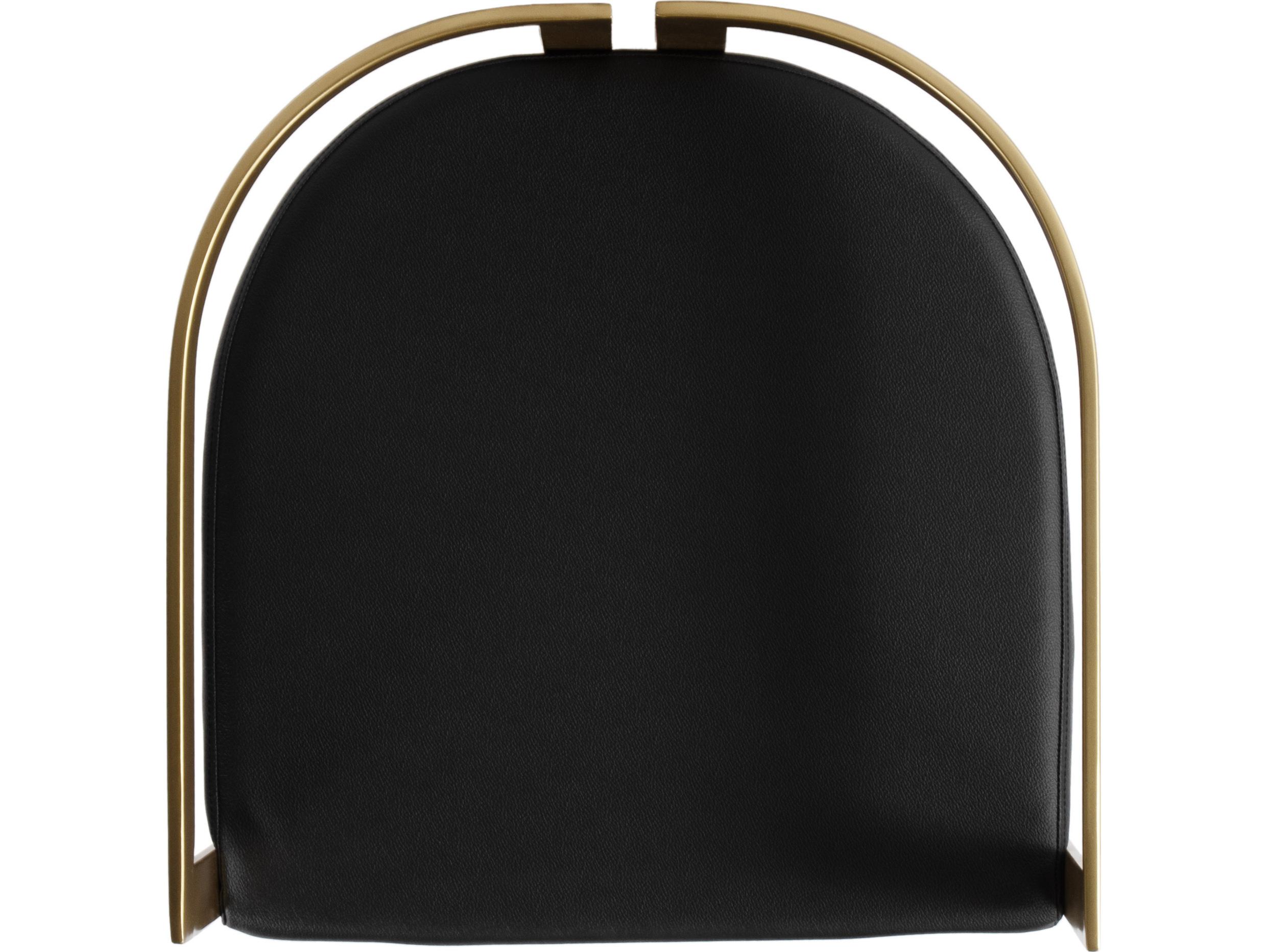 Butler Clarence Black Leather Faux Bar Stool