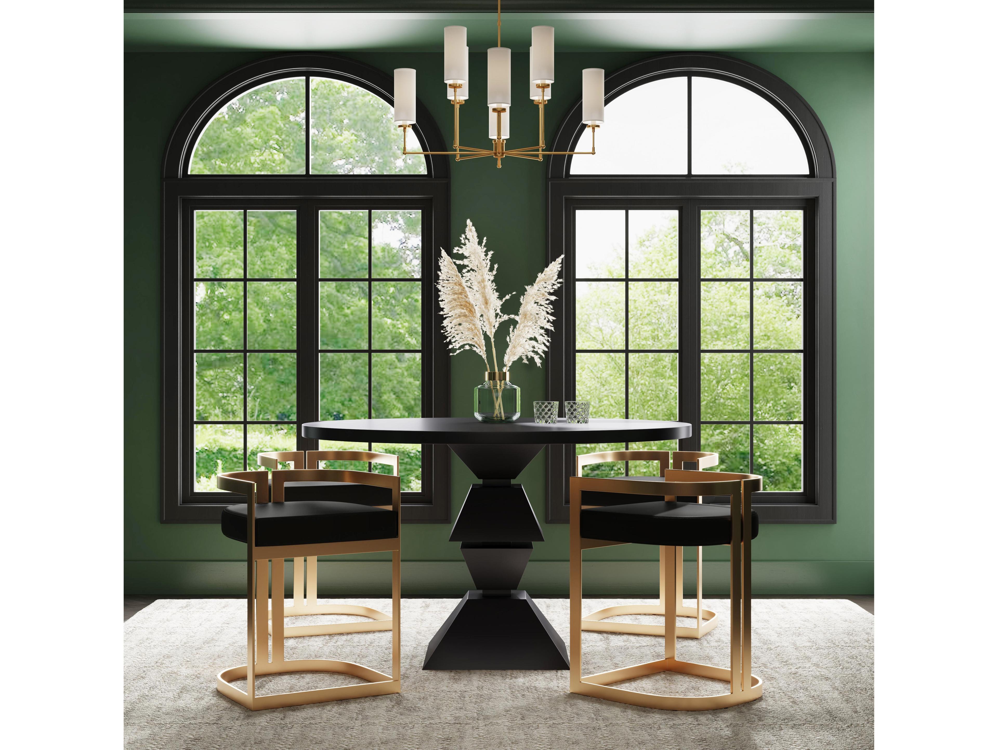 Butler Clarence Black Leather Faux Counter Stool