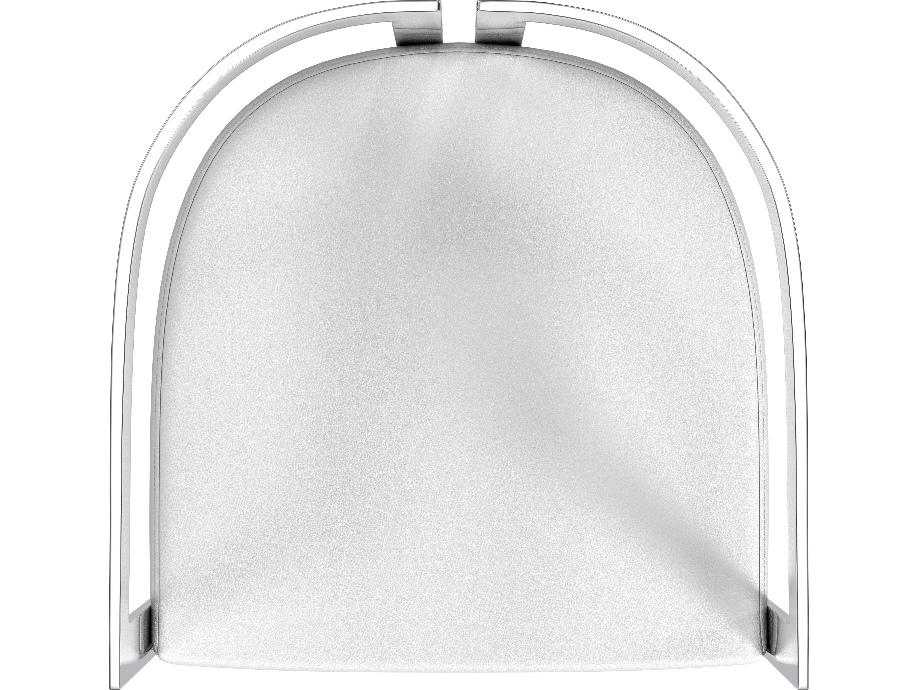 Butler Clarence Nickel Plated Faux Leather Counter Stool