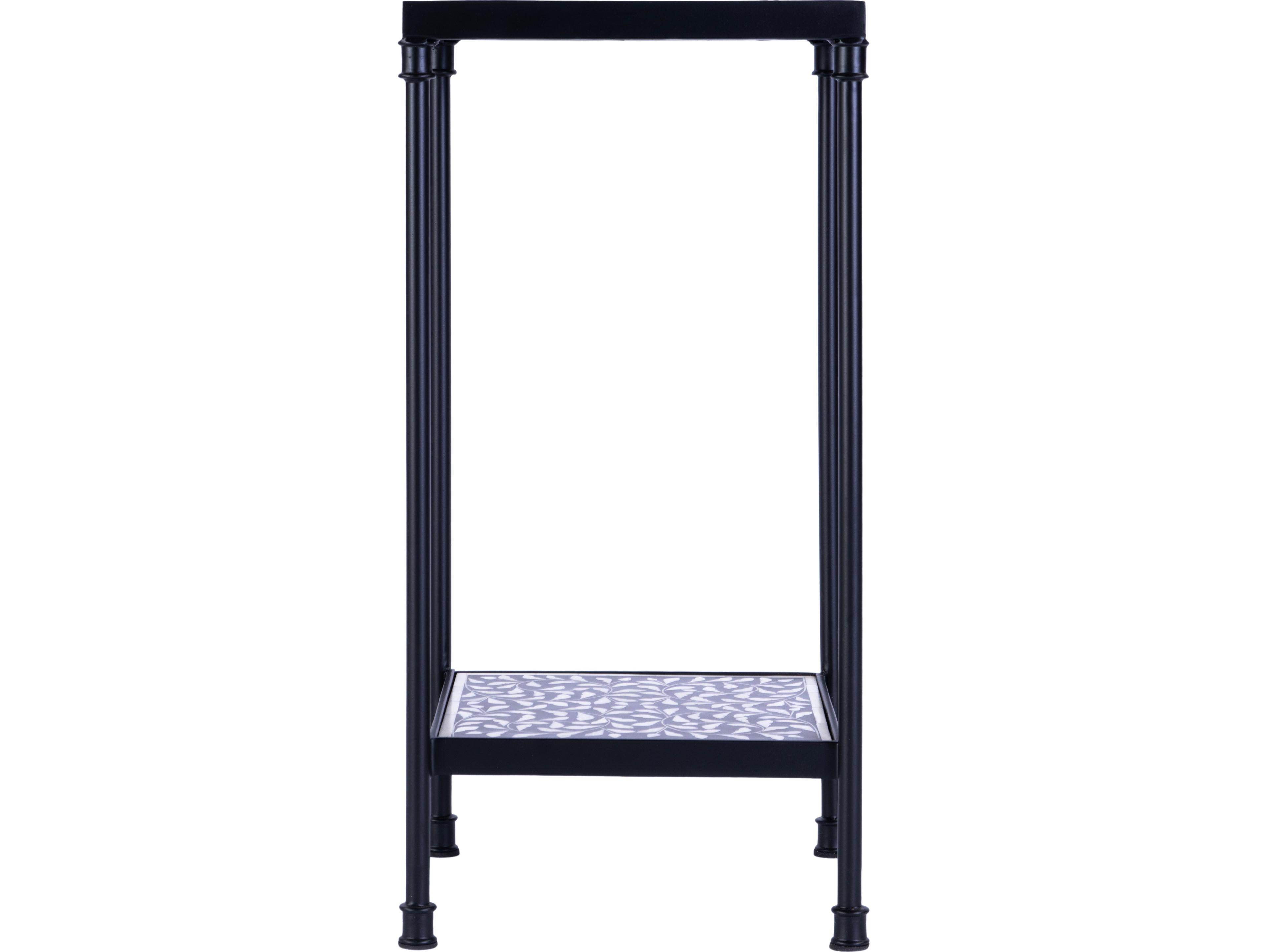 Butler Lana Square Resin Black Bone End Table