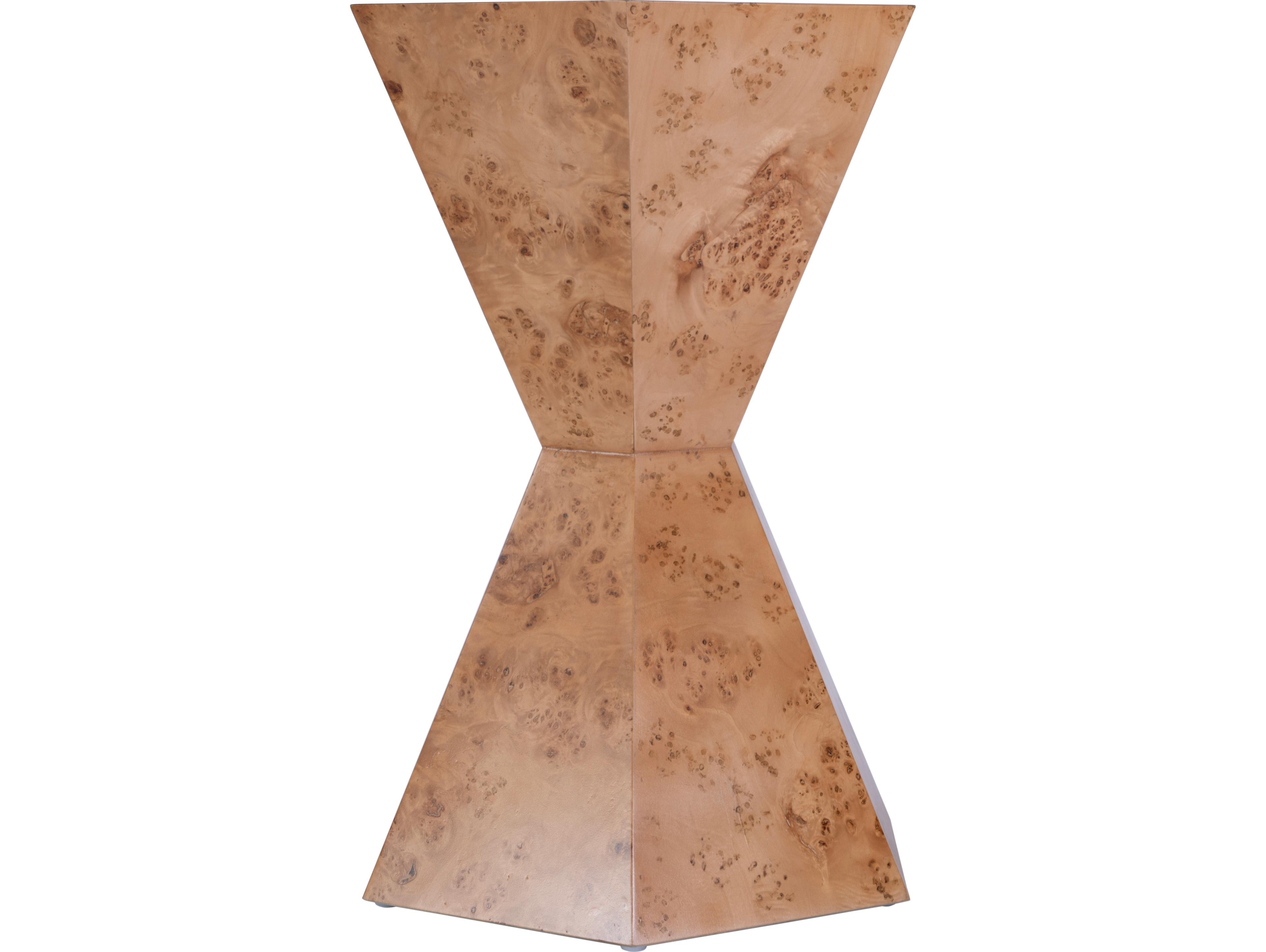 Butler Billie Hexagon Wood Traditional Burl End Table