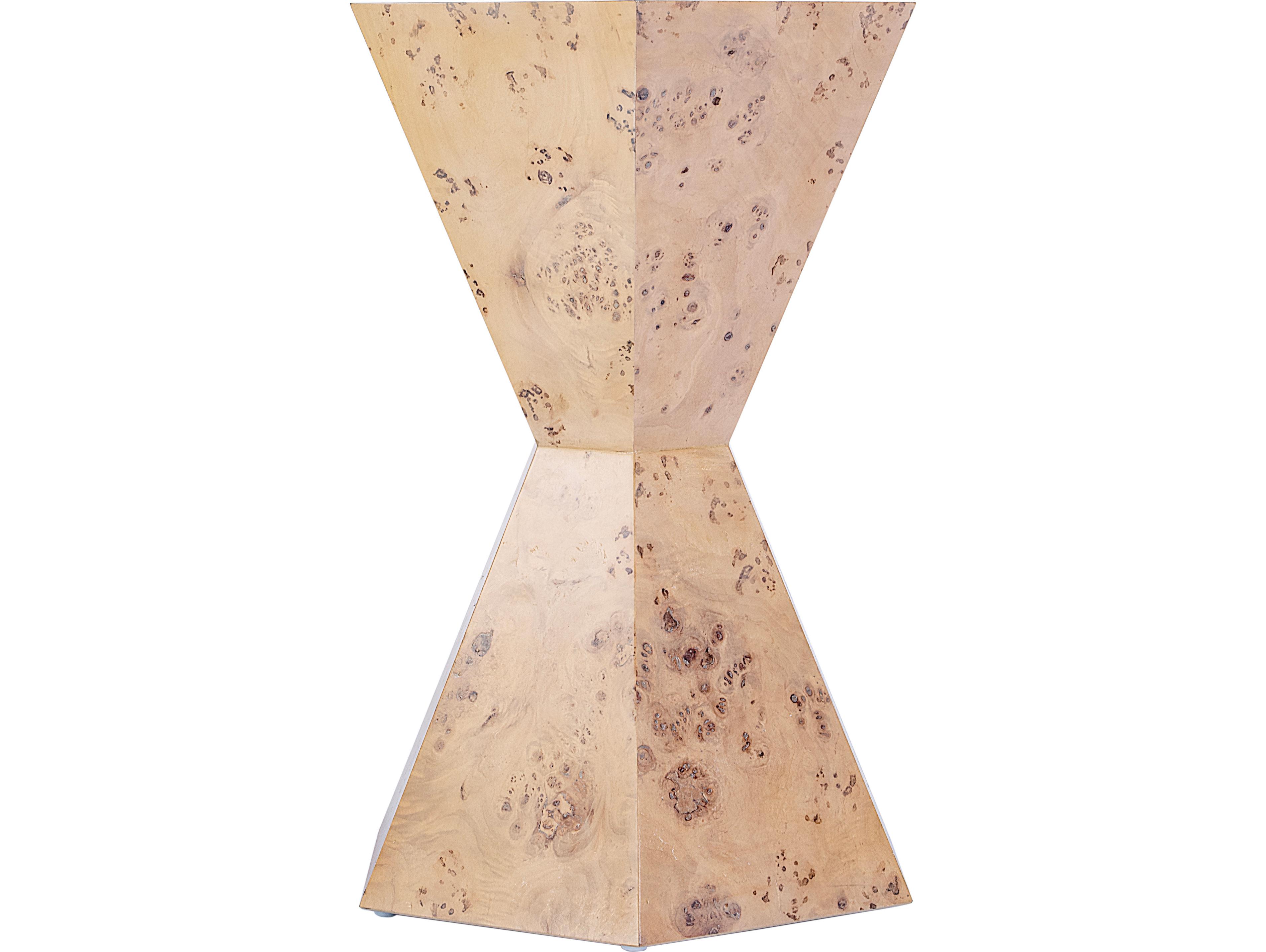 Butler Billie Hexagon Wood Light Burl End Table