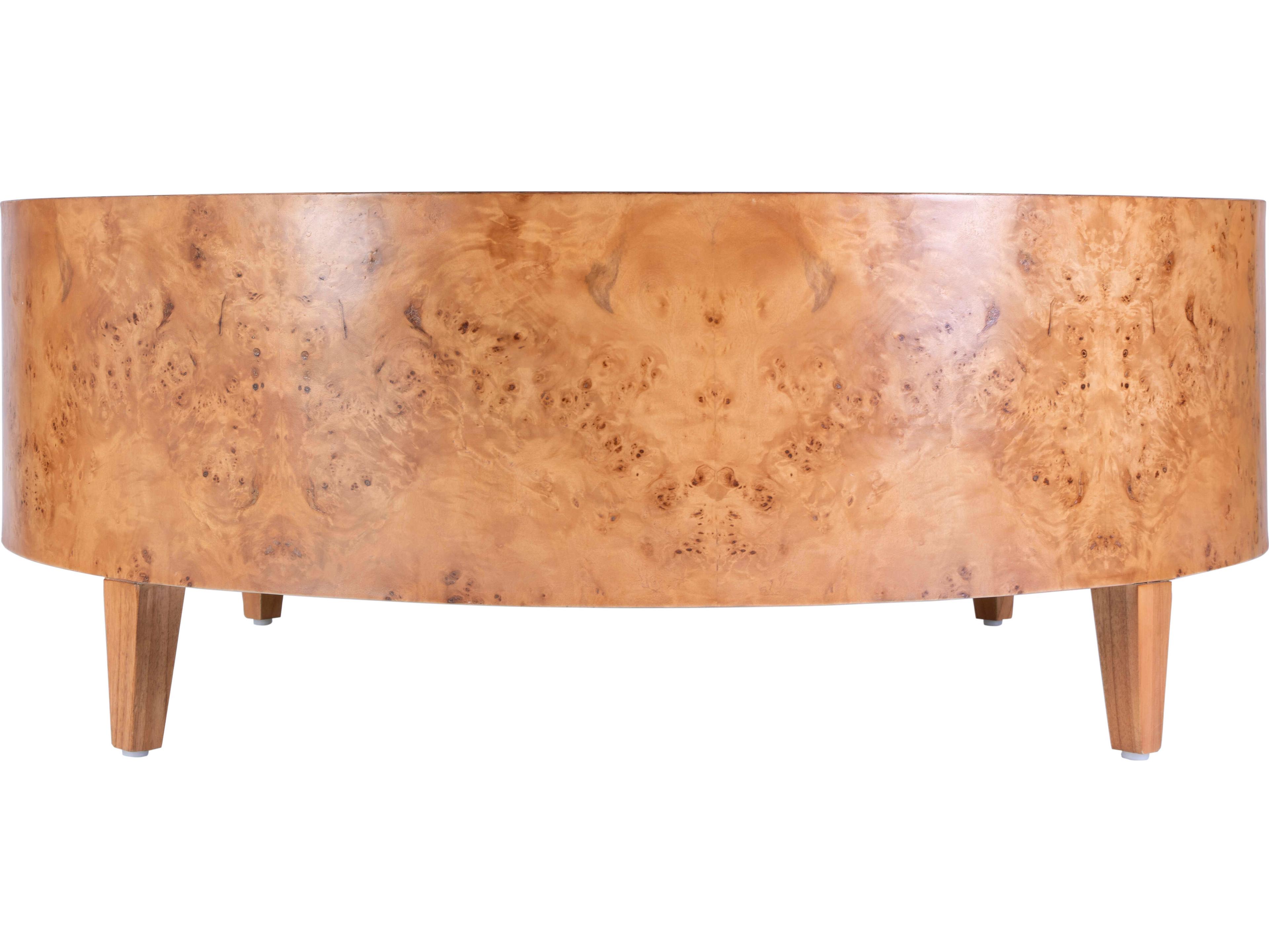 Butler Billie Round Wood Brown Coffee Table