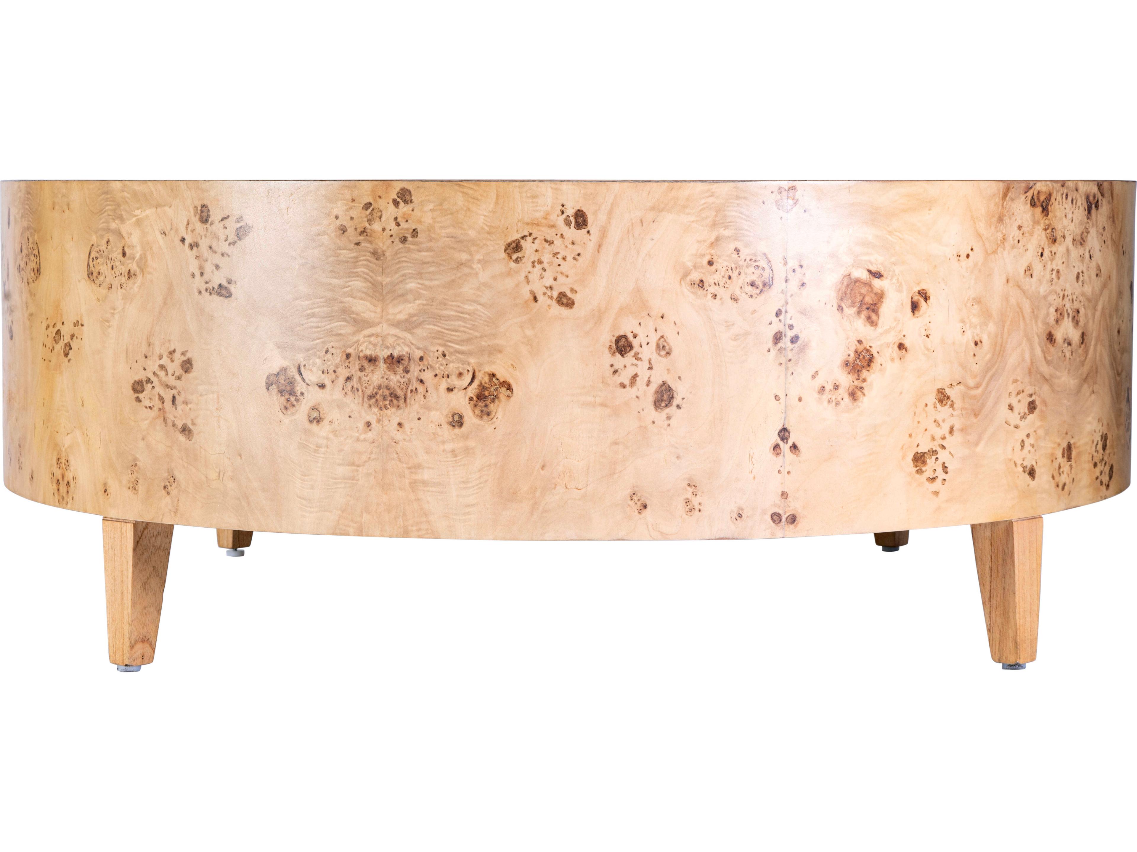Butler Billie Round Wood Brown Coffee Table