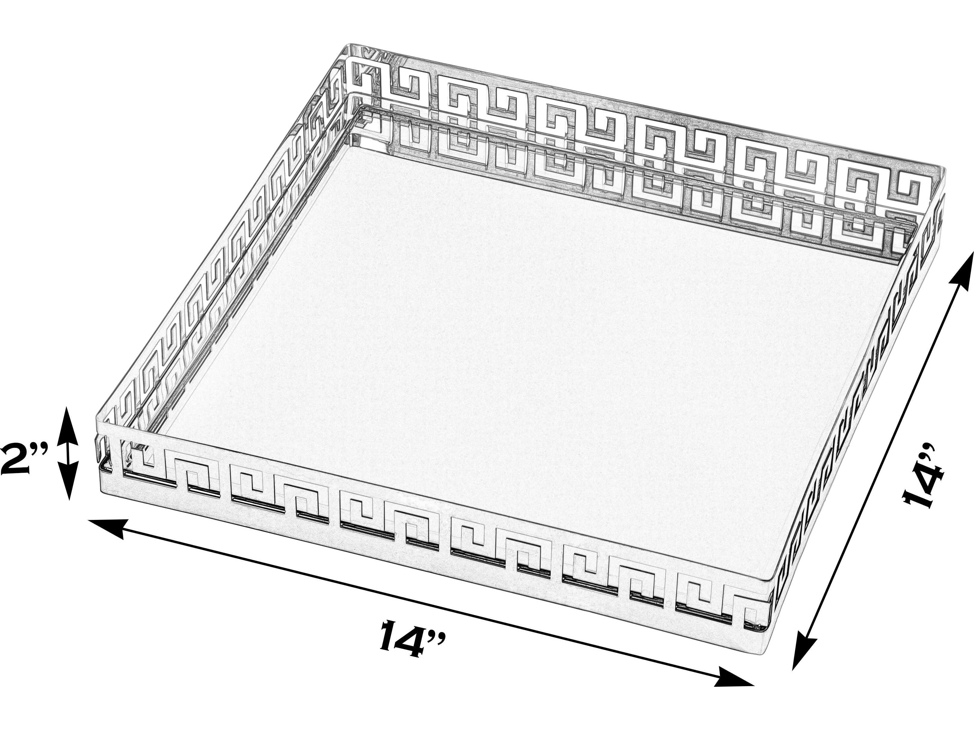 Butler Cleo Silver Serving Tray