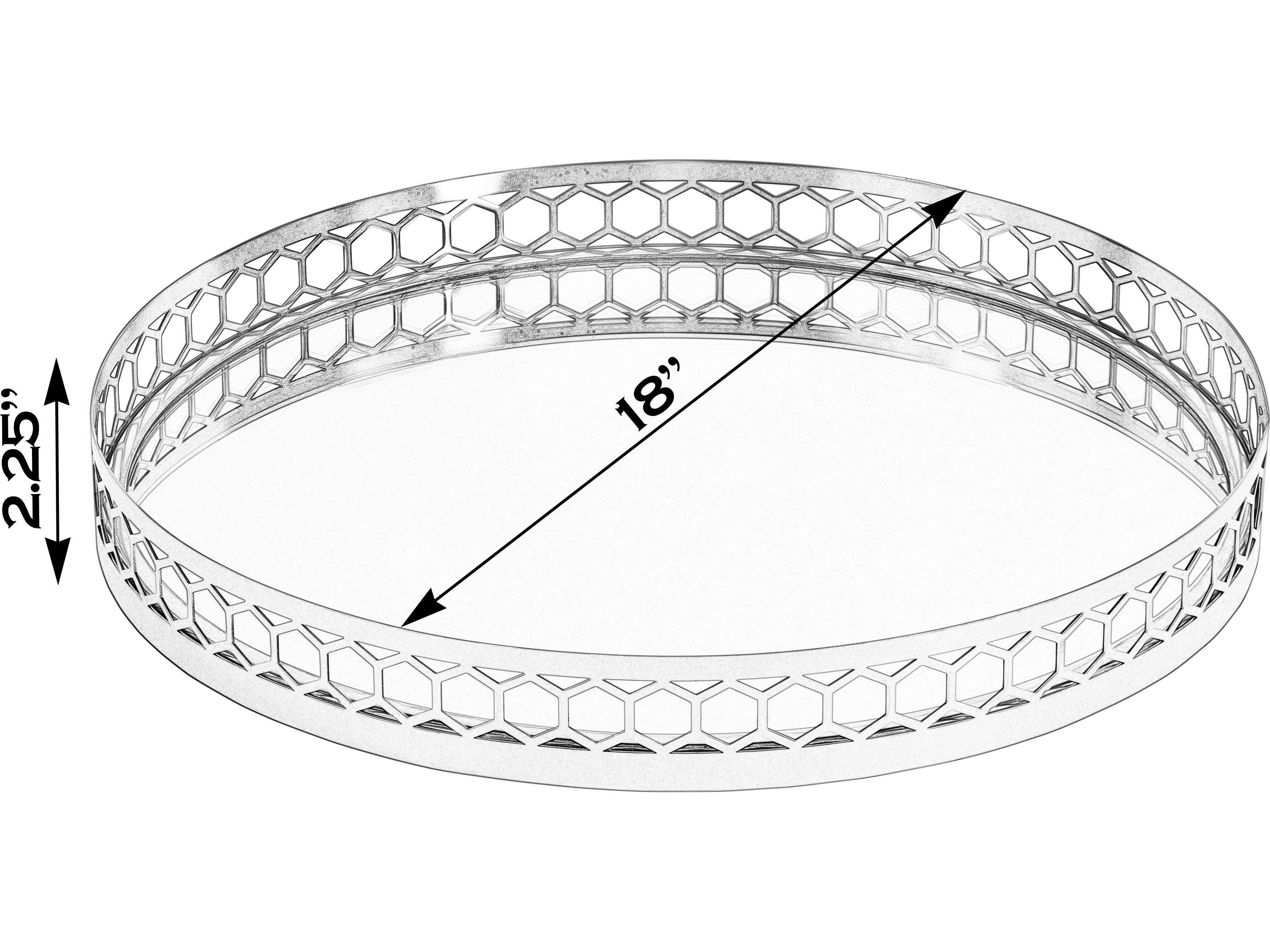 Butler Geneva Gold Serving Tray