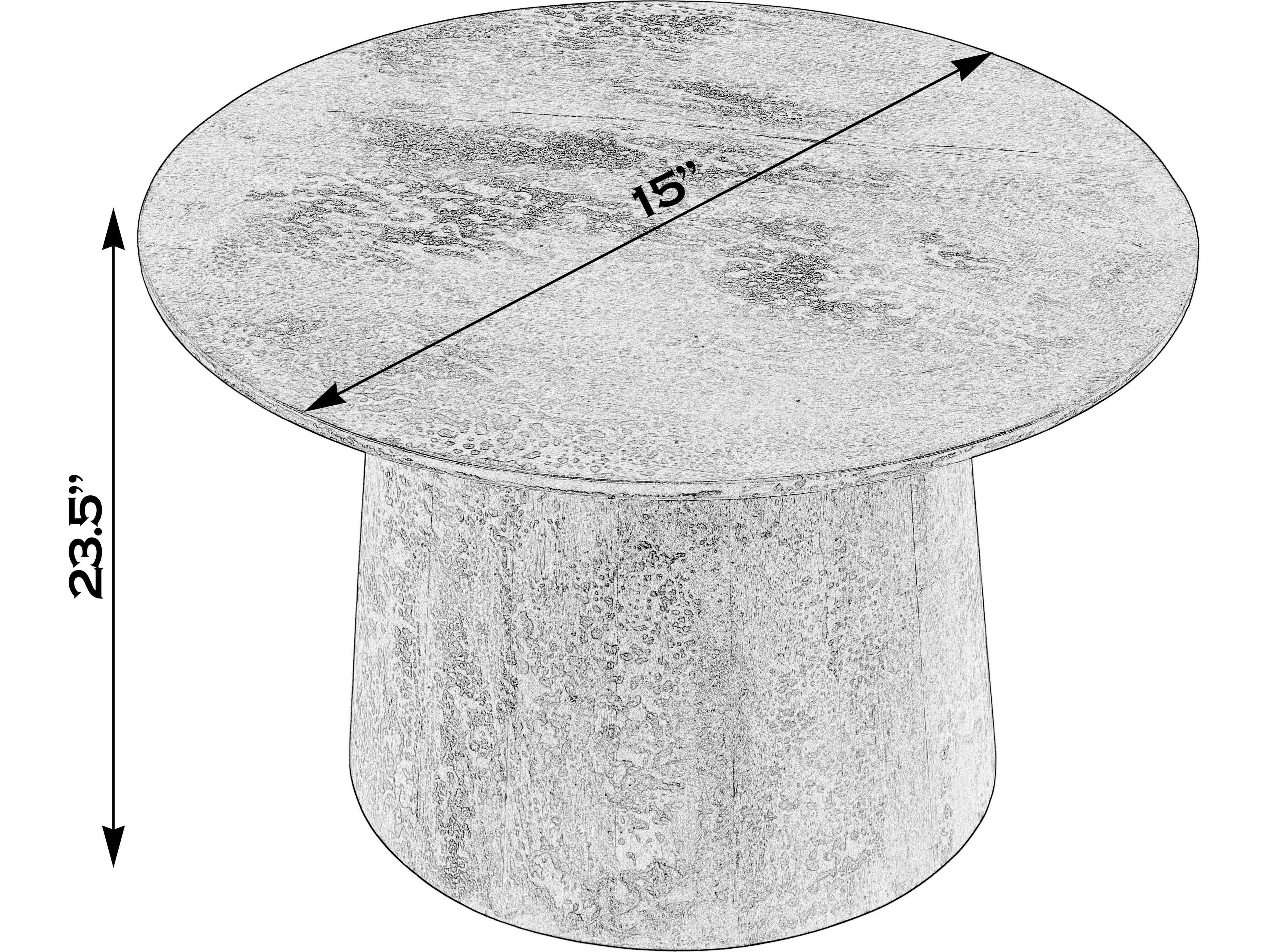 Butler Hattie Round Wood Brown Coffee Table