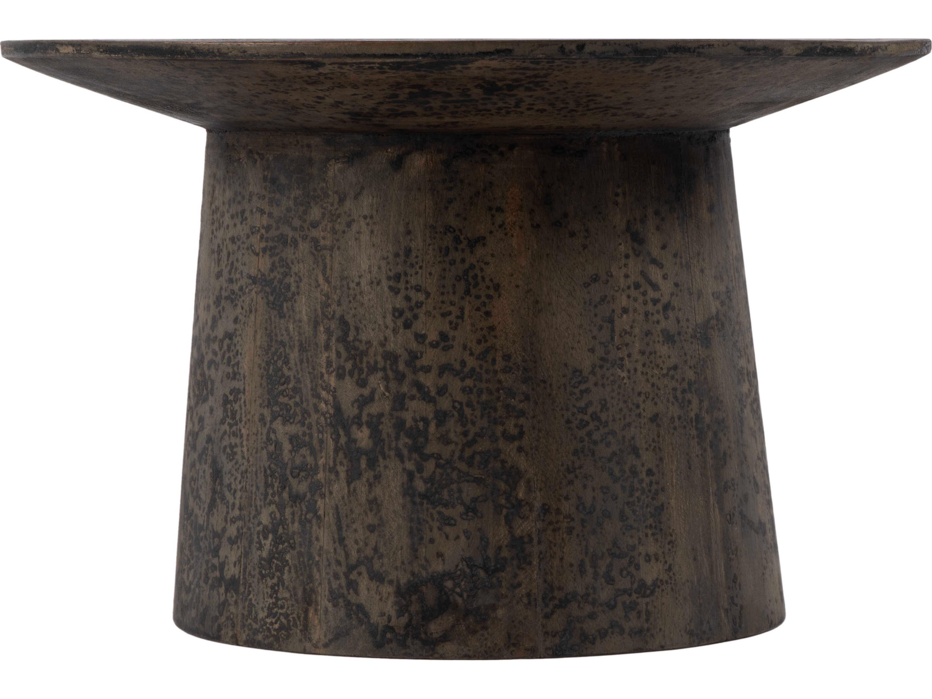 Butler Hattie Round Wood Brown Coffee Table