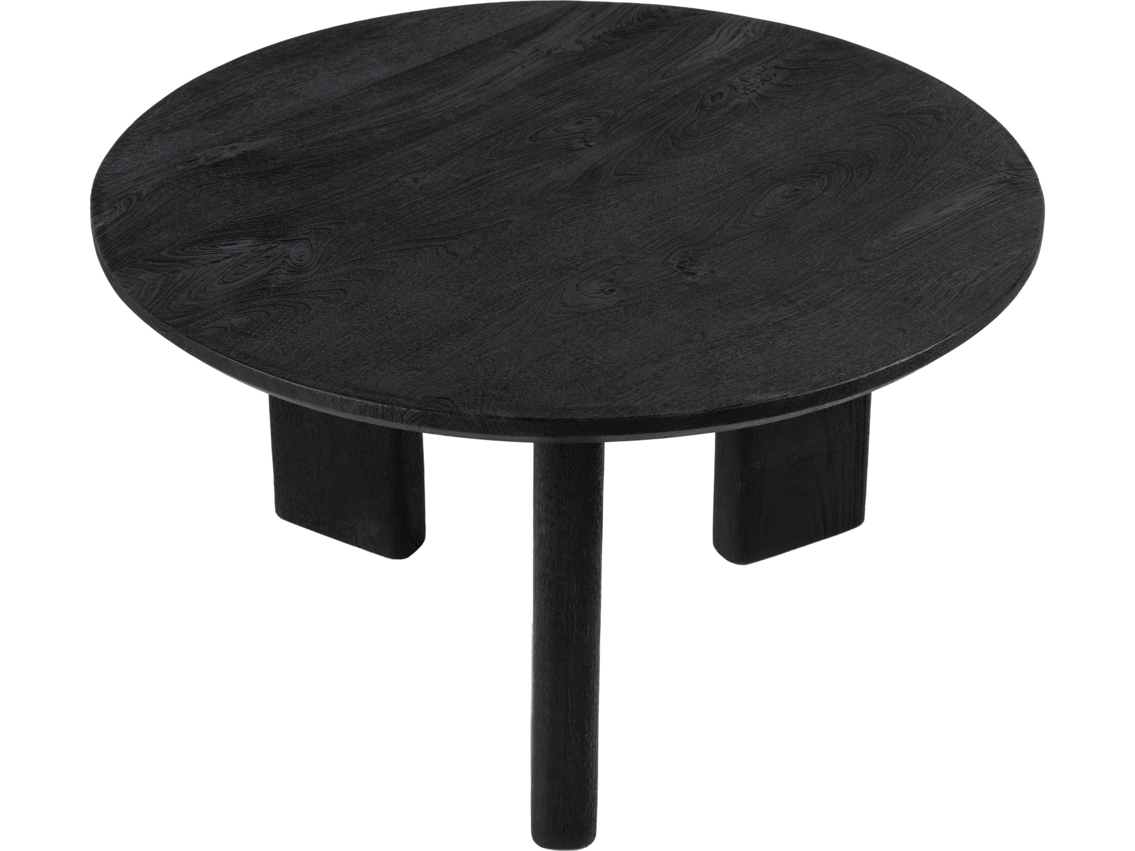 Butler Jenni Round Wood Black Coffee Table