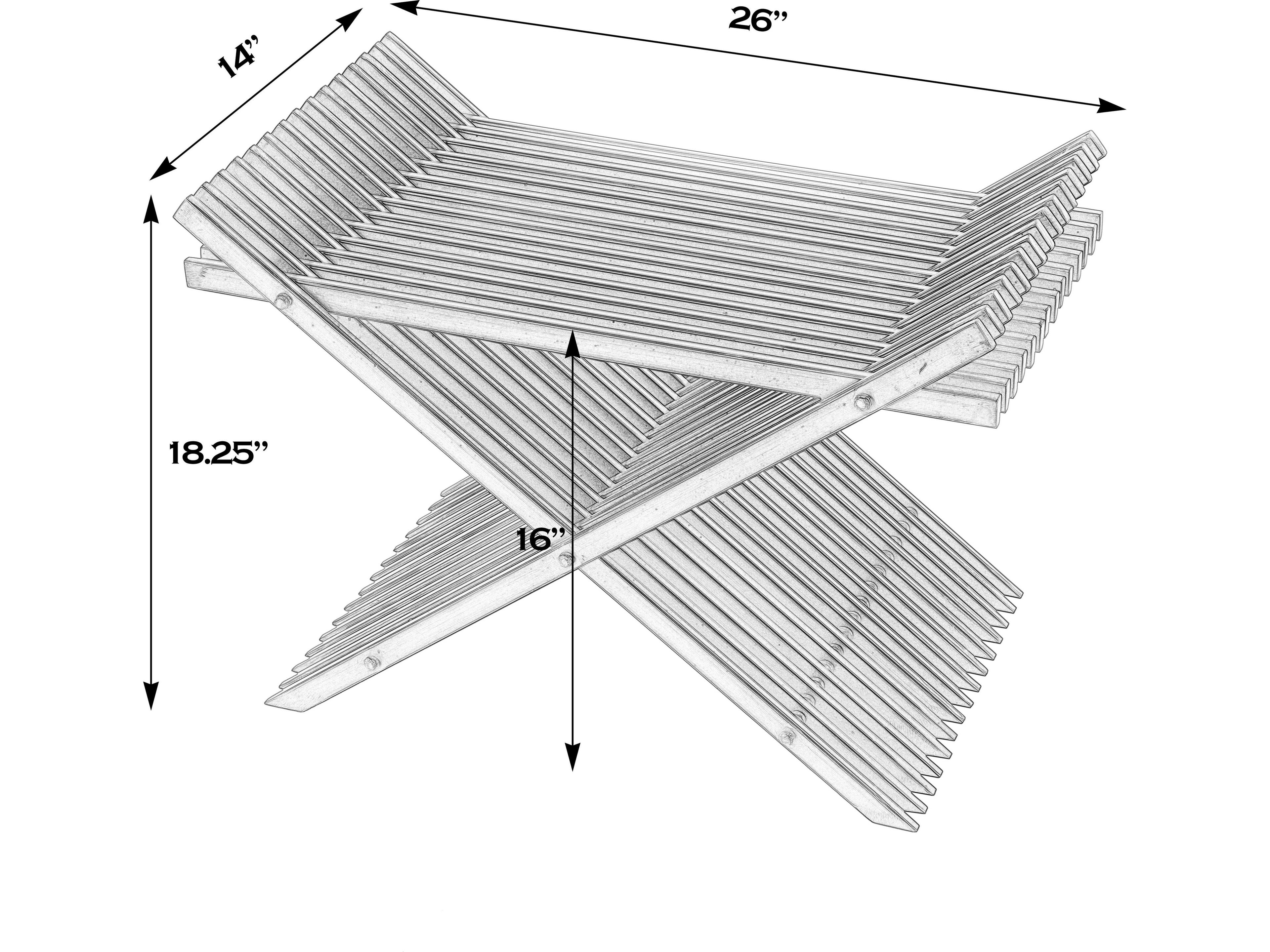 Butler Lucan Black Accent Stool