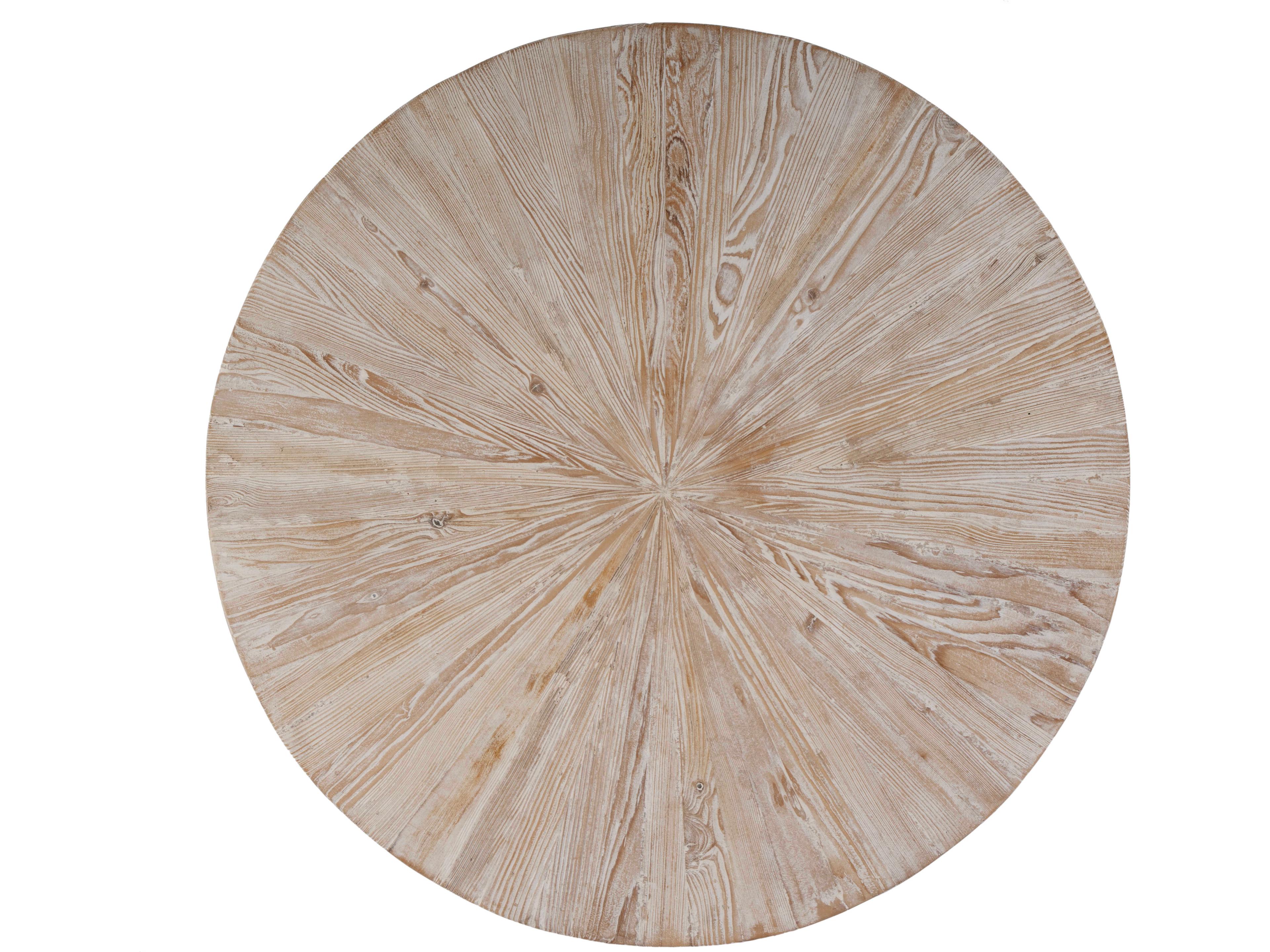 Butler Akemi Round Wood Light Brown Coffee Table