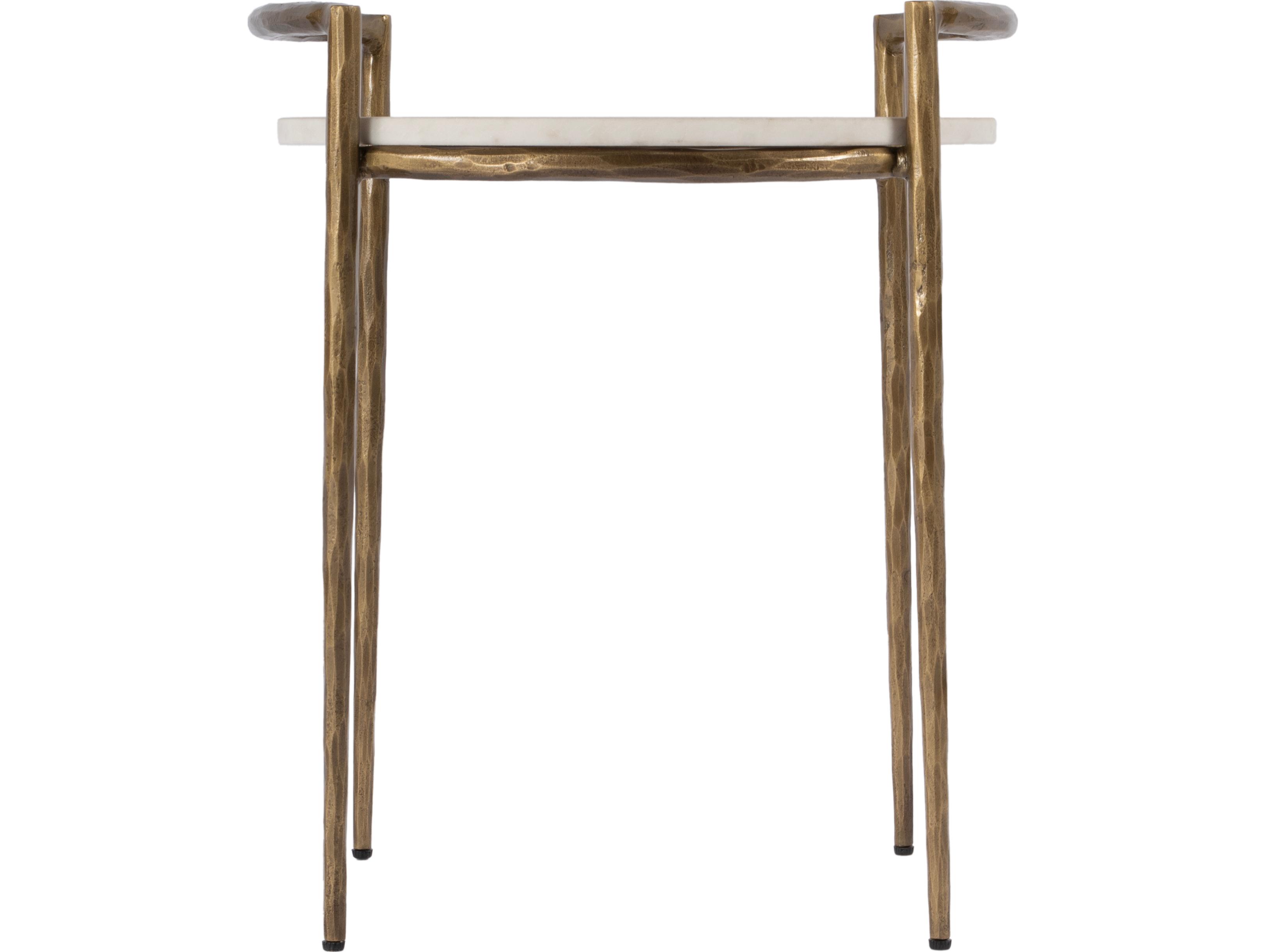 Butler Madlyn Round Marble And Metal End Table