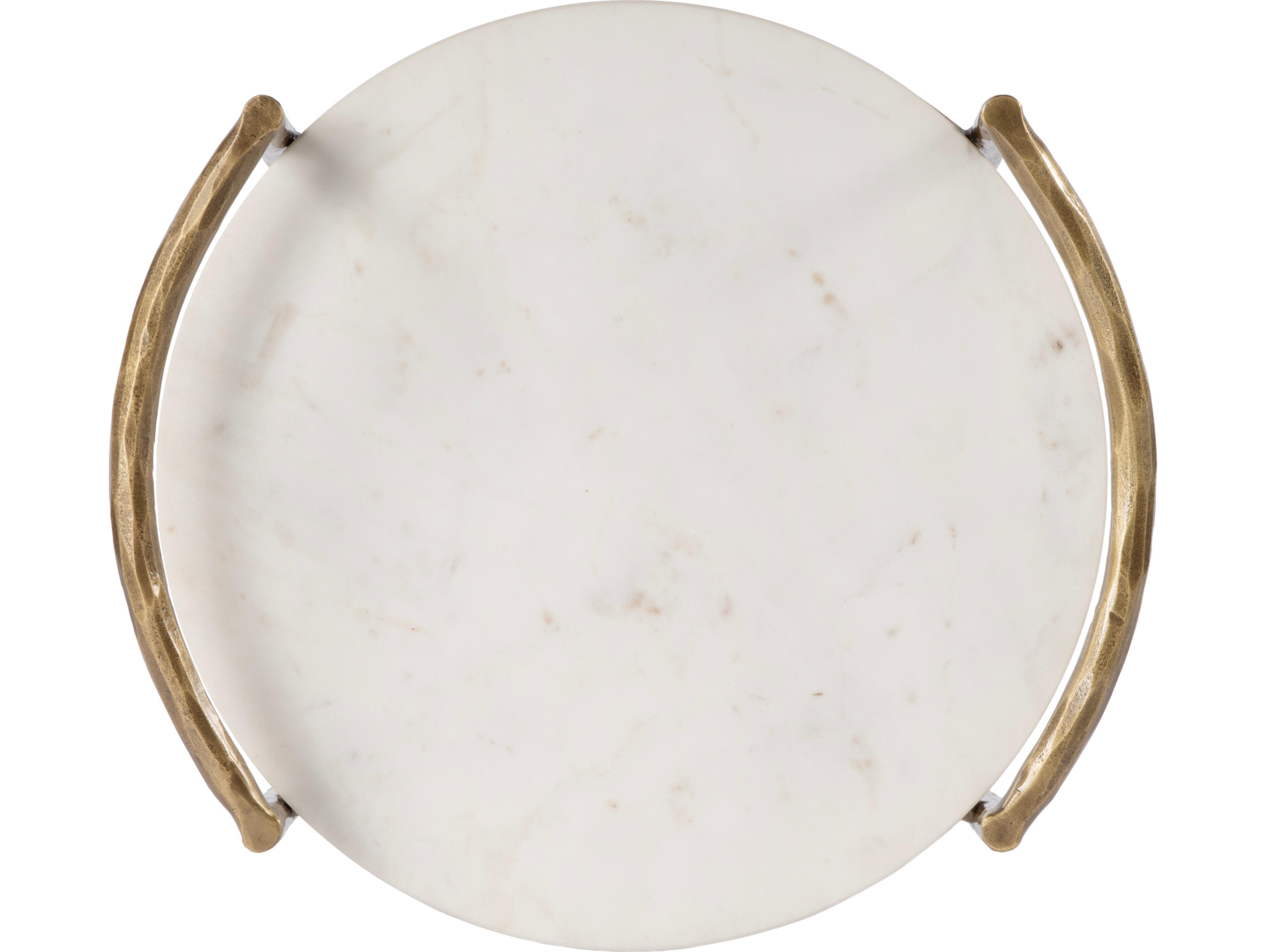 Butler Madlyn Round Marble And Metal End Table