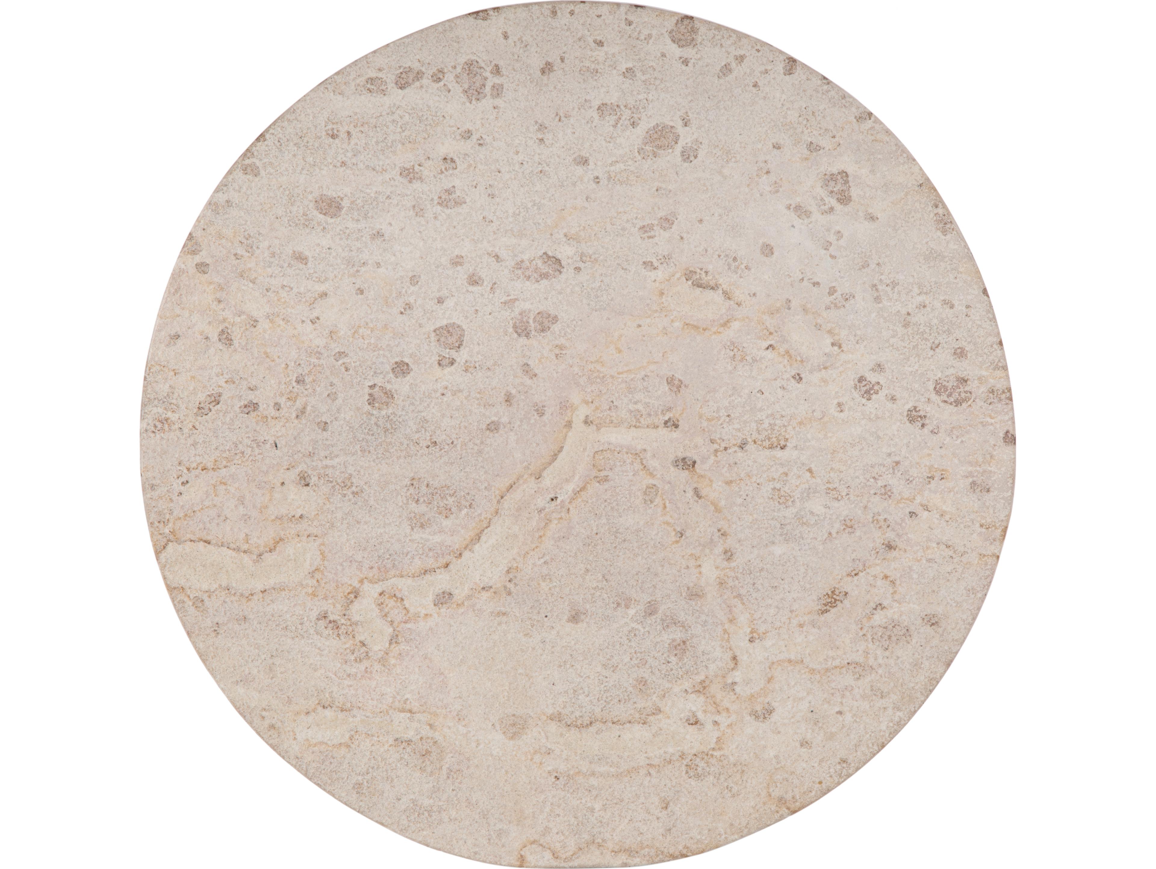 Butler Lucia Round Marble & Metal End Table