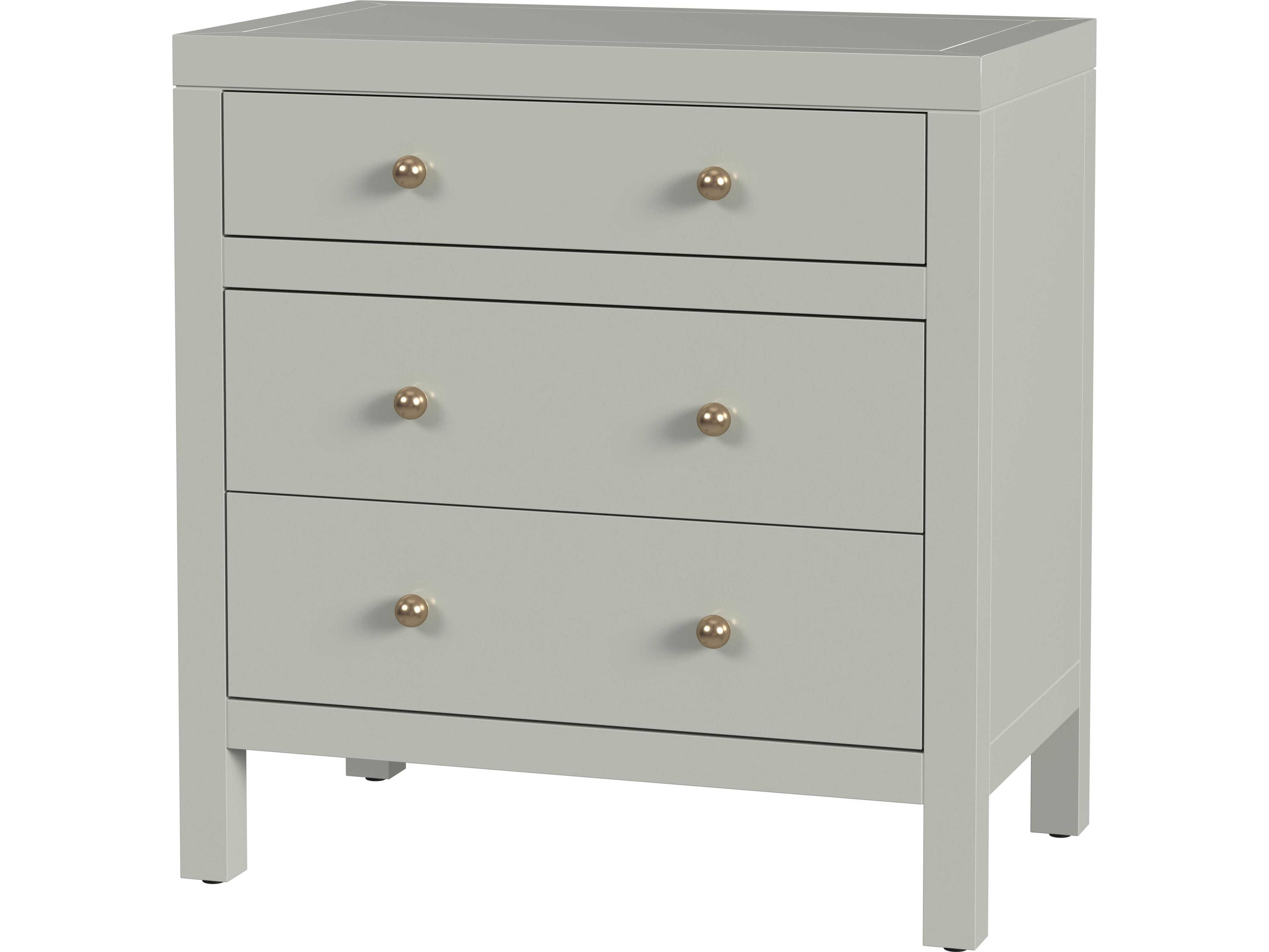 Butler Nora 3-Drawers Acacia Wood Nightstand