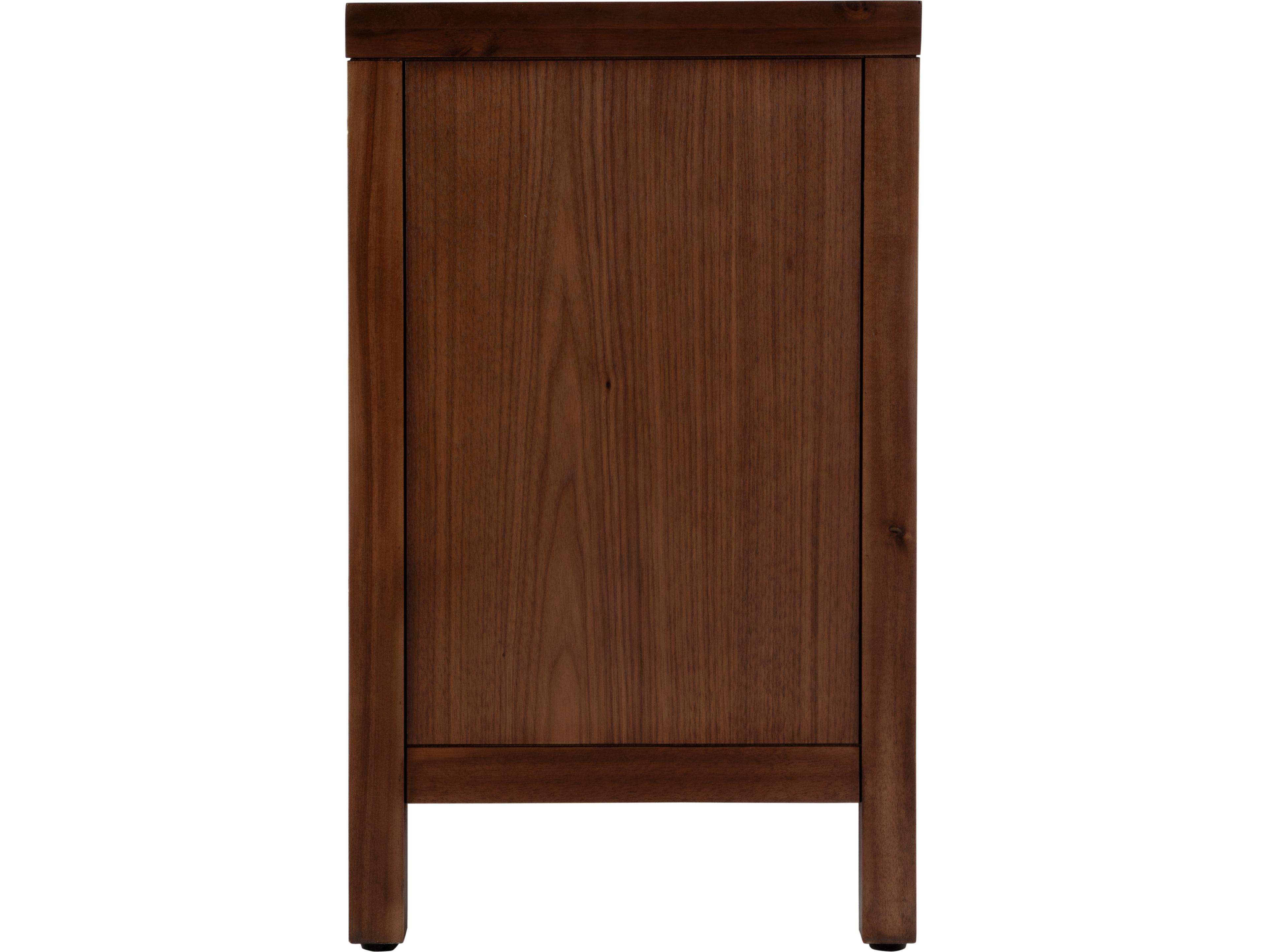 Butler Nora 3-Drawers Brown Acacia Wood Nightstand