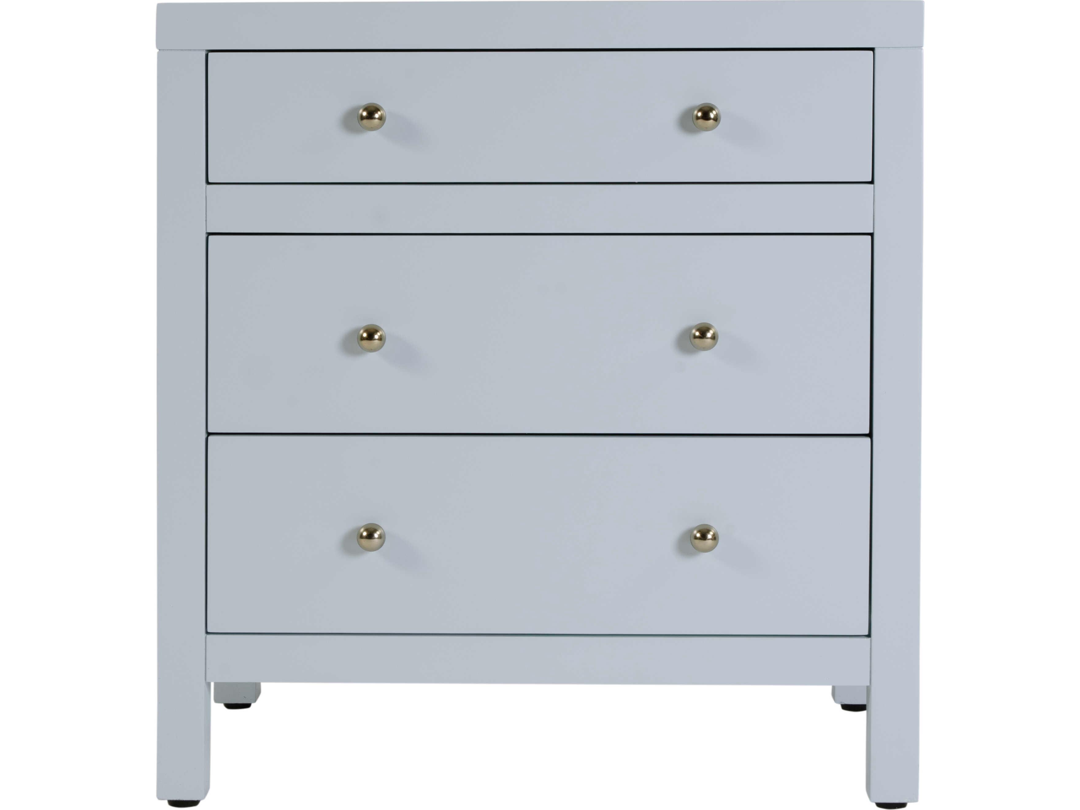 Butler Nora 3-Drawers Acacia Wood Nightstand