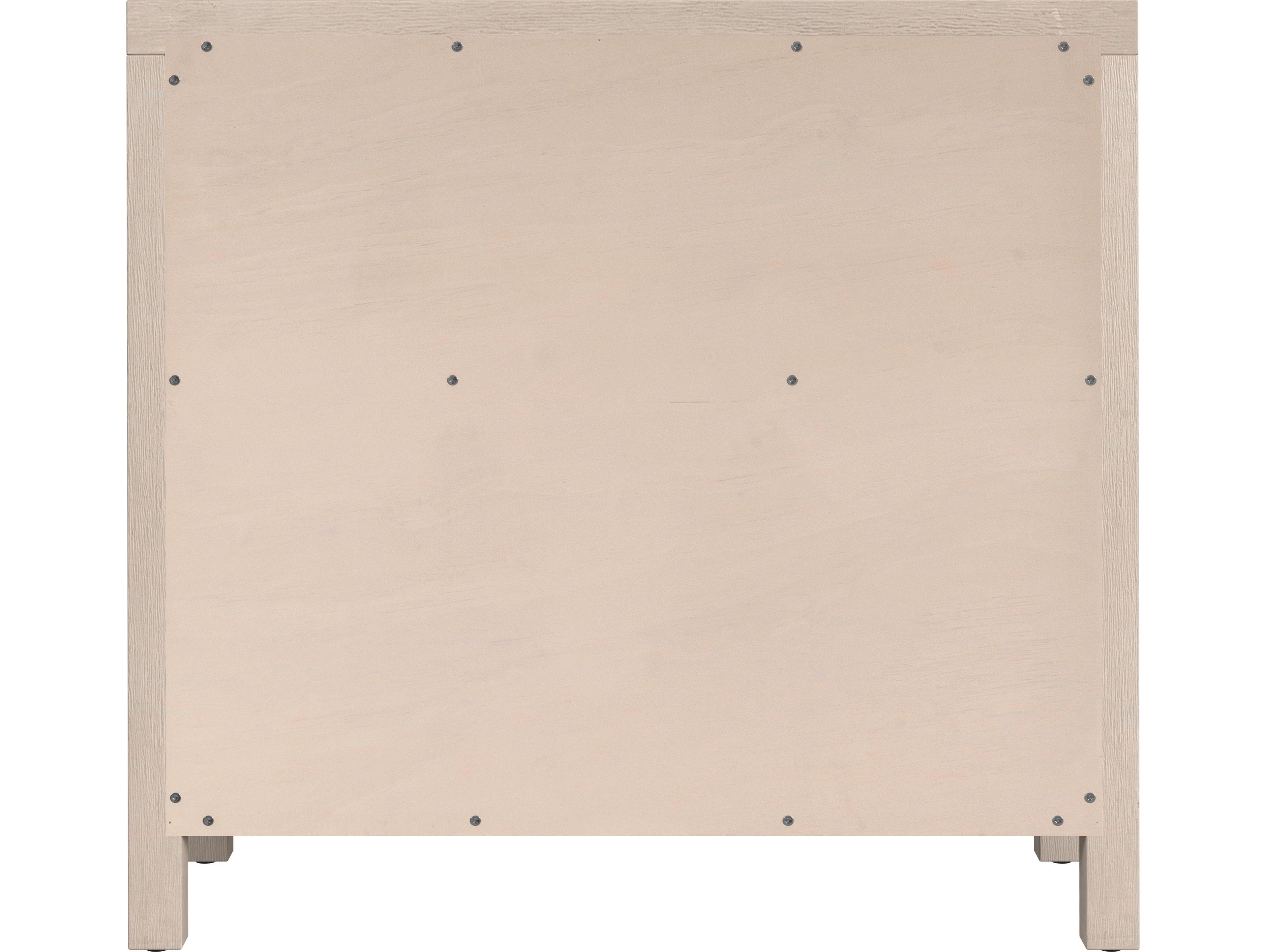 Butler Nora Antique Taupe Beige Acacia Wood Accent Cabinet