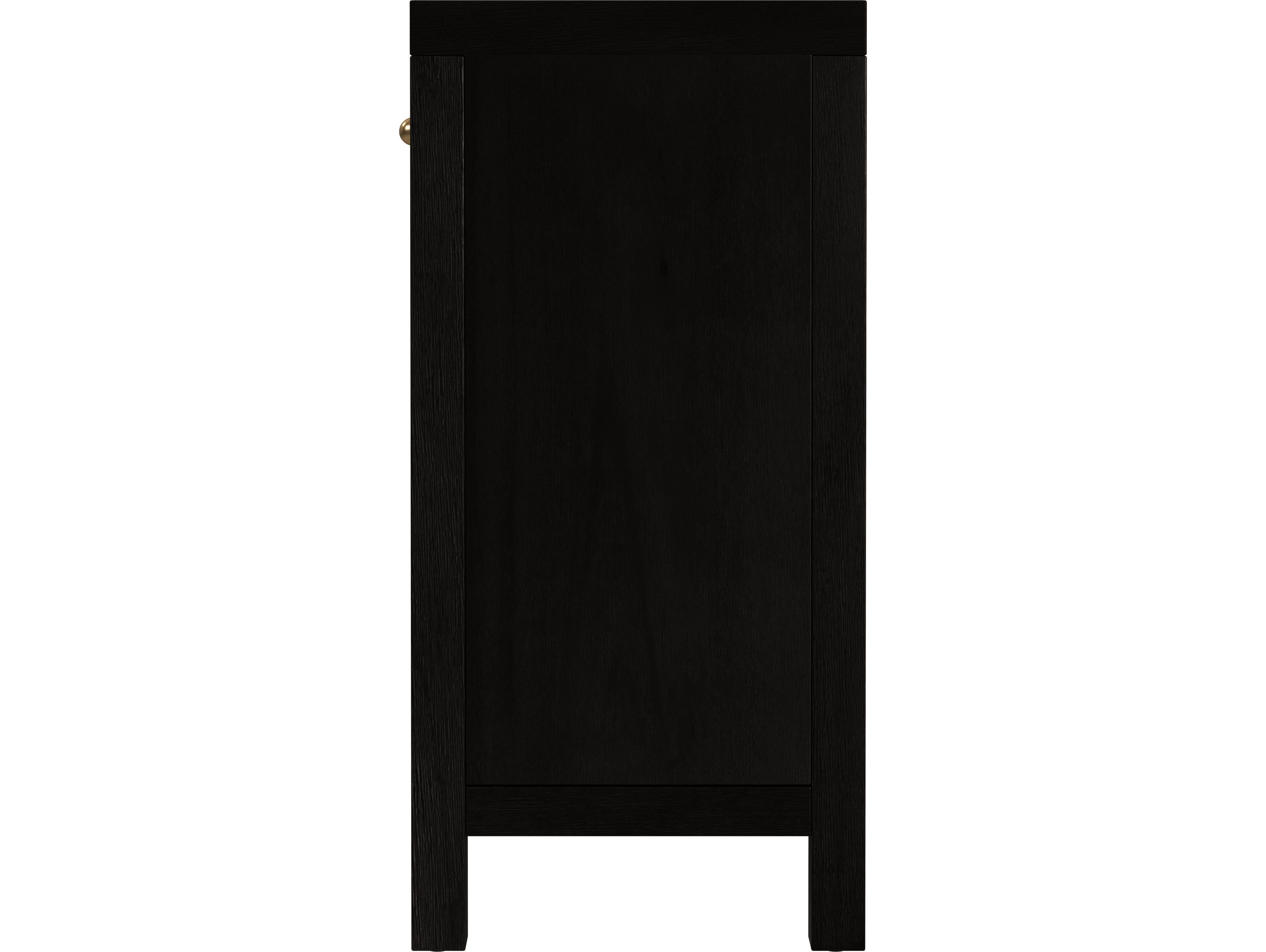 Butler Nora Antique Coffee Black Acacia Wood Accent Cabinet