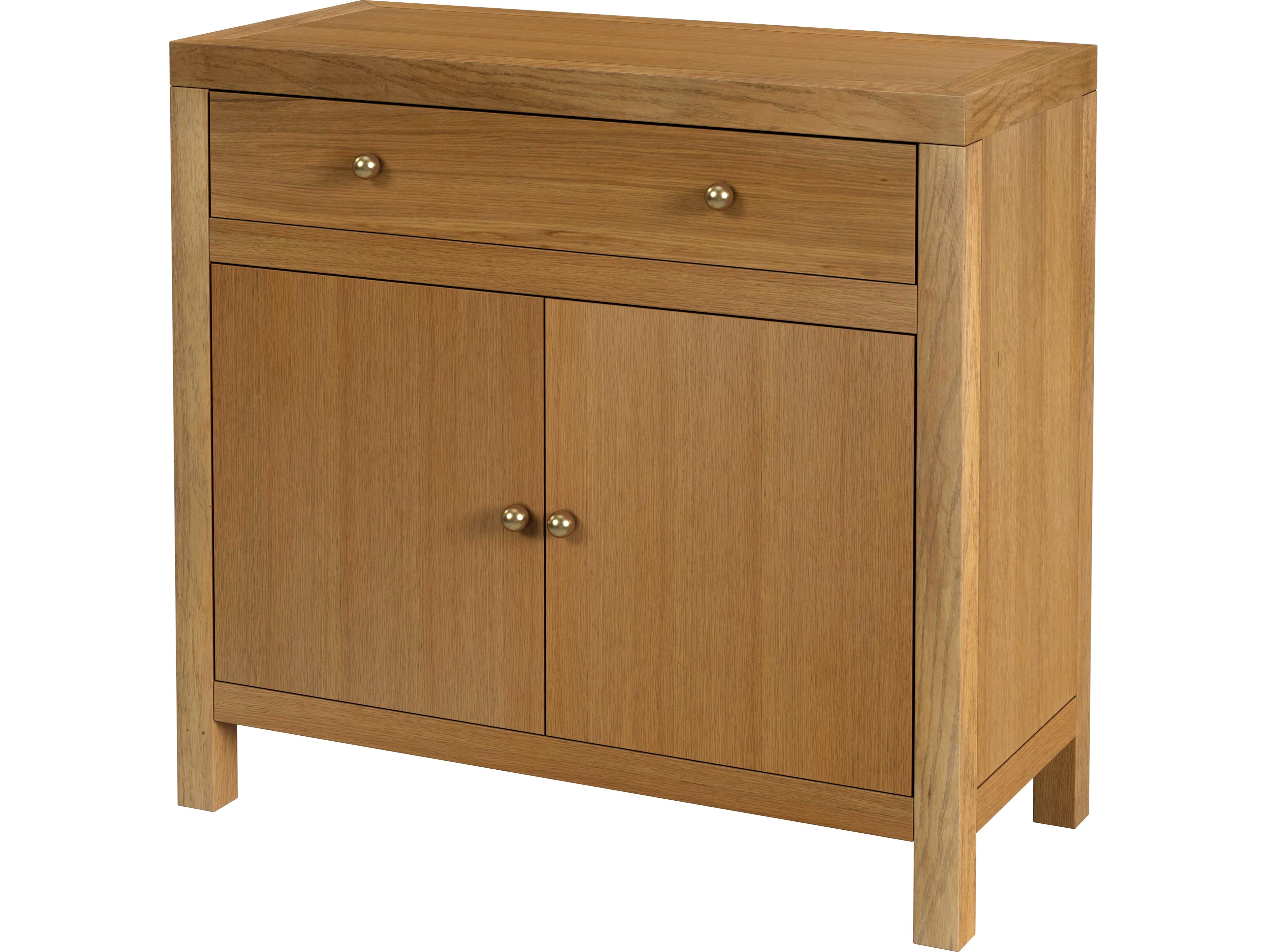 Butler Nora Light Natural Oak Wood Accent Cabinet