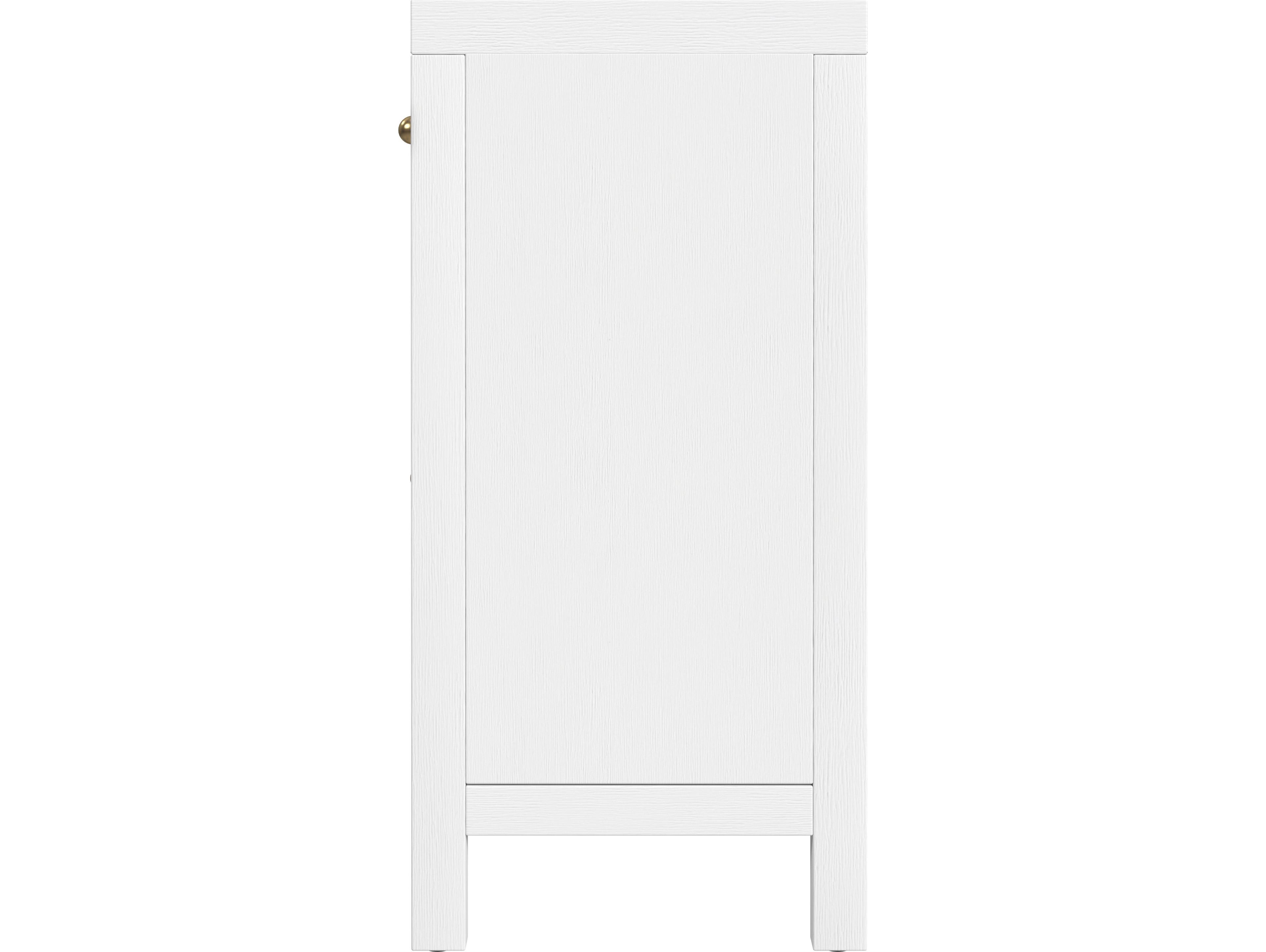 Butler Nora White Acacia Wood Accent Cabinet