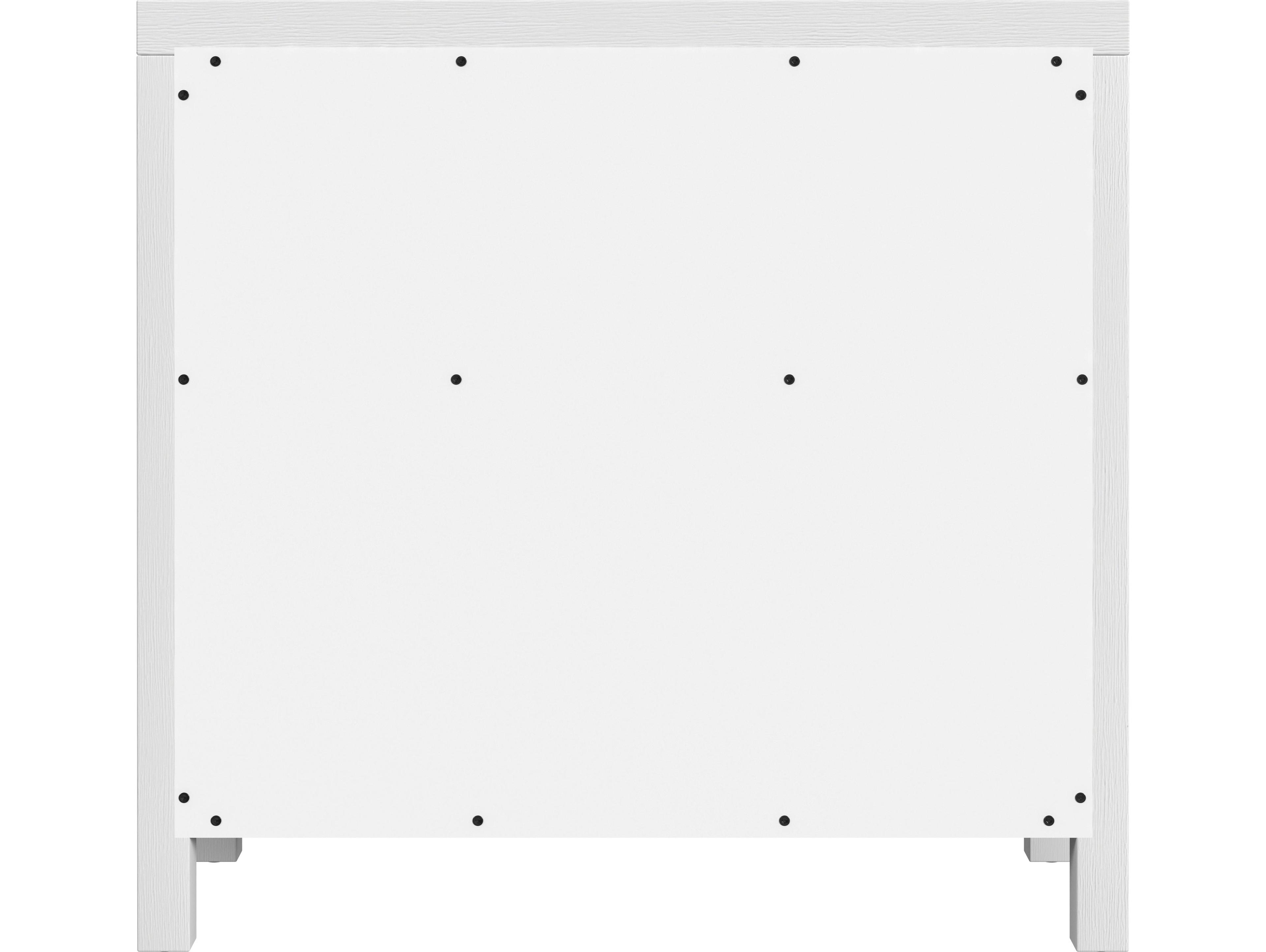 Butler Nora White Acacia Wood Accent Cabinet