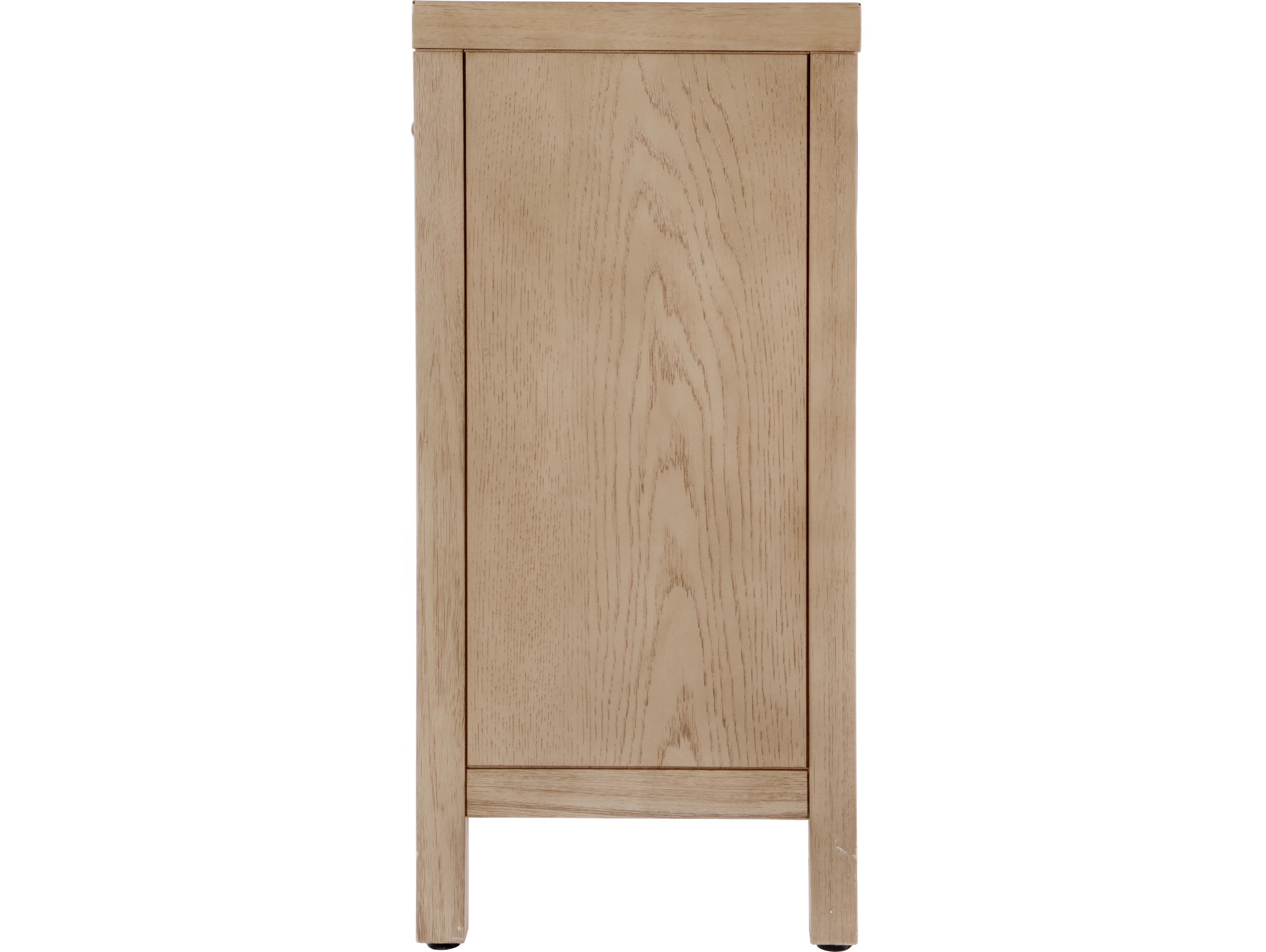 Butler Nora Light Oak Natural Acacia Wood Accent Cabinet